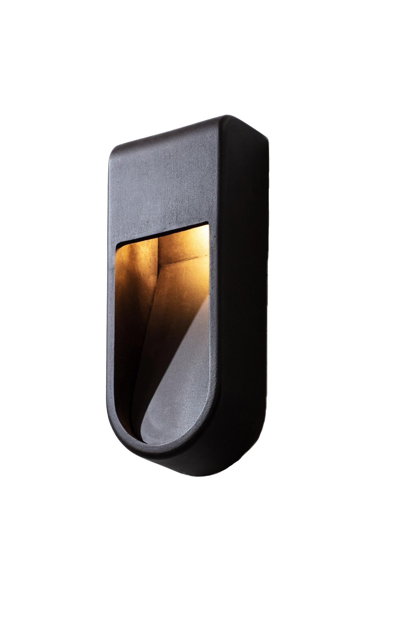 Kyoto Indoor Outdoor Led Cast Sconce Plated Brass Size Wide Wet Rated Light For Sale 2