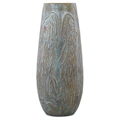 Kyoto Repousse Vase in Verdigris Brass, by Vikram Goyal