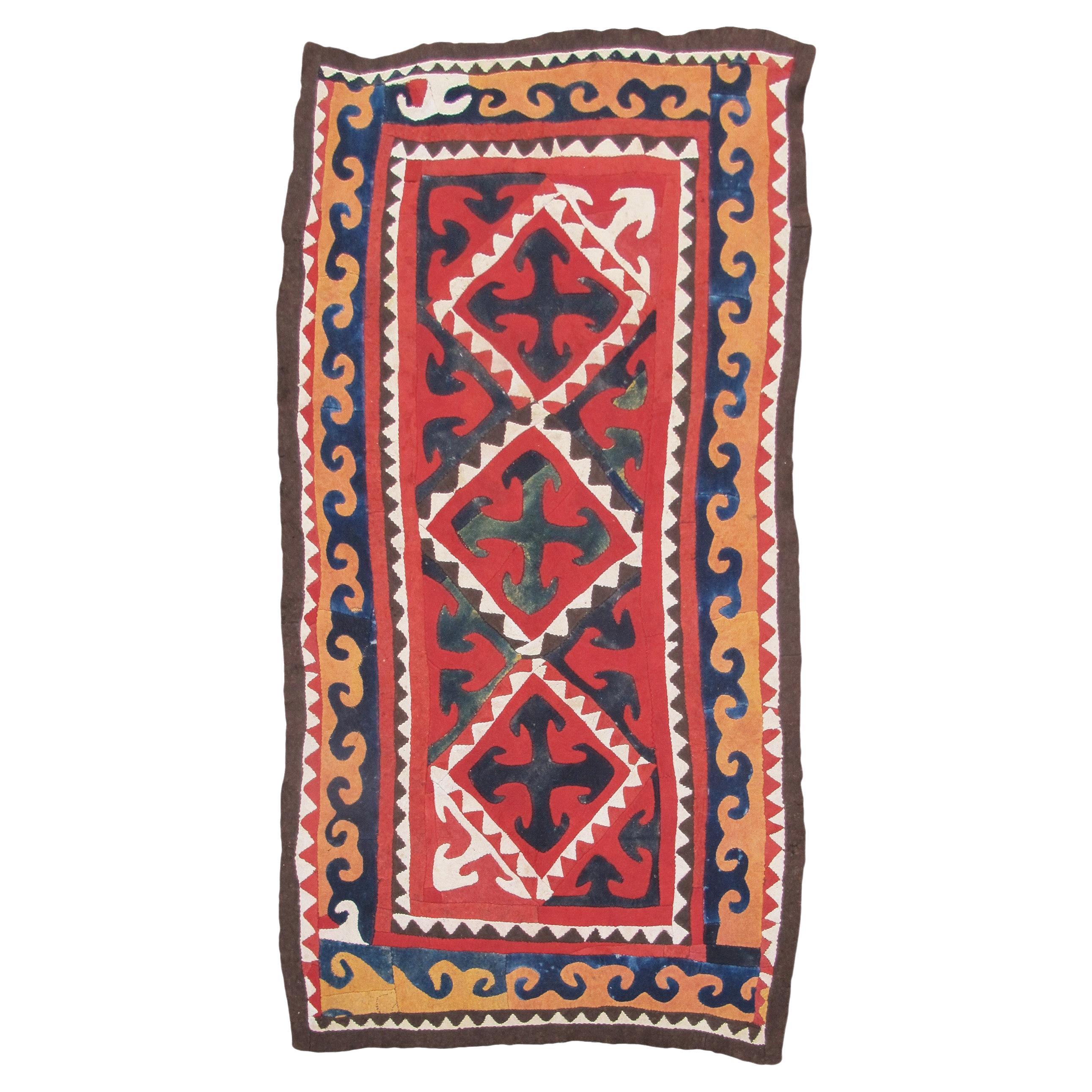 Kyrgyz Felt Rug, c. 1900
