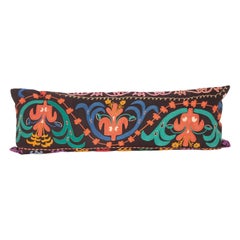 Vintage Kyrgyz Lumbar Pillow Case, Made from a Mid-20th Century Kyrgyz Embroidery