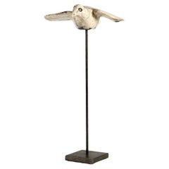 Kyriaki Moustaki, Large Raku Ceramic Sculpture of a Bird, France, circa 2024