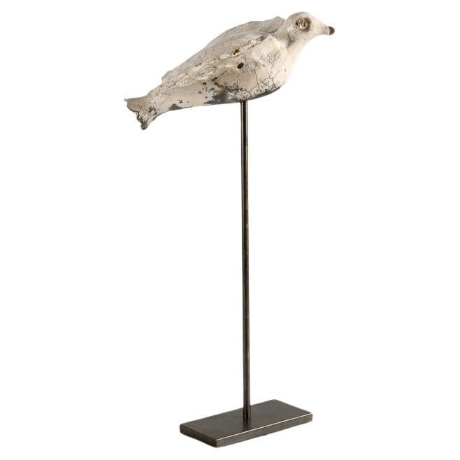 Kyriaki Moustaki, Große Raku-Keramik-Skulptur eines Vogels, Frankreich, um 2024