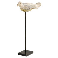 Kyriaki Moustaki, Mittlere Raku-Keramik-Skulptur eines Vogels, Frankreich, um 2024
