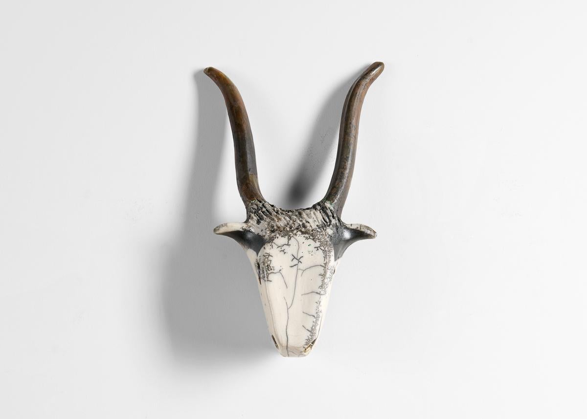 The raku sculptures of Kiriaki Moustaki are inspired by primitive works of early civilizations—soft and luminous, his forms recall the colors and images of Etruscan art and Cretan crafts, and form a kind of dialogue with the memory and traditions
