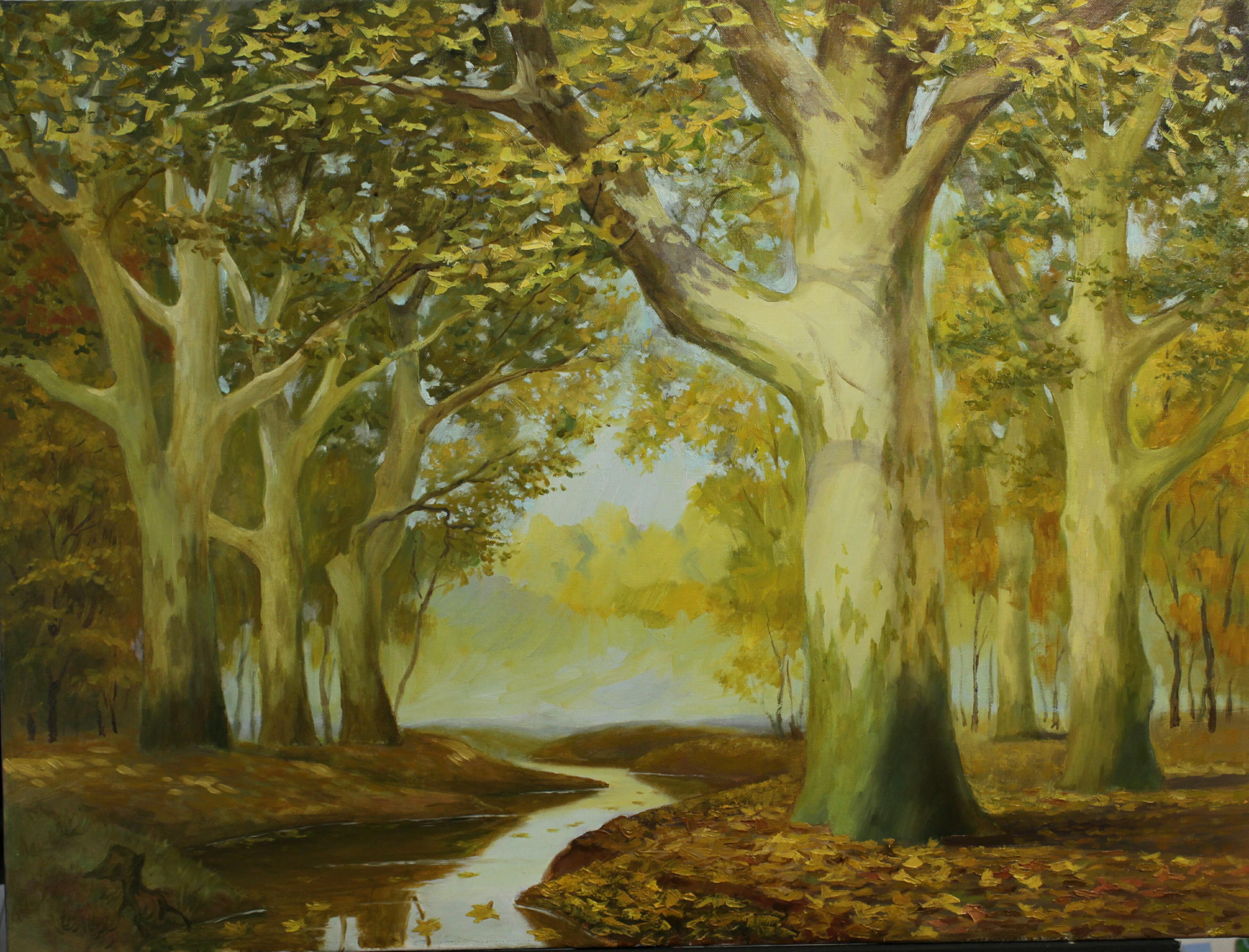 Landscape Painting de Kyrylo Bondarenko - "Claude Monet"