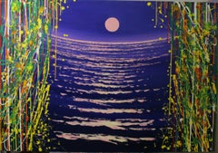 Claude Monet, Paesaggio, acrilico su tela, 2015
