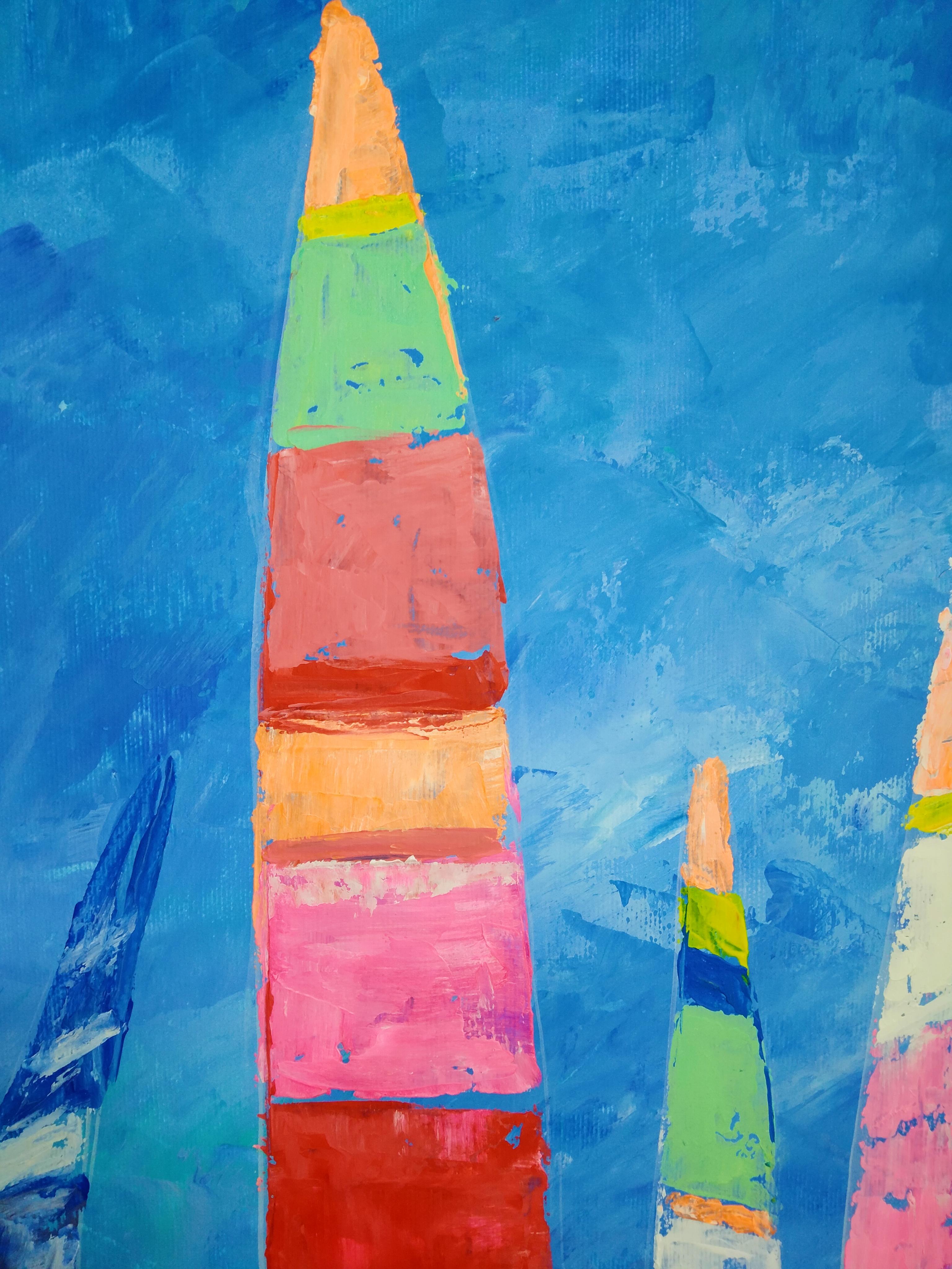 „Claude Monet-Jachten“ – Painting von Kyrylo Bondarenko