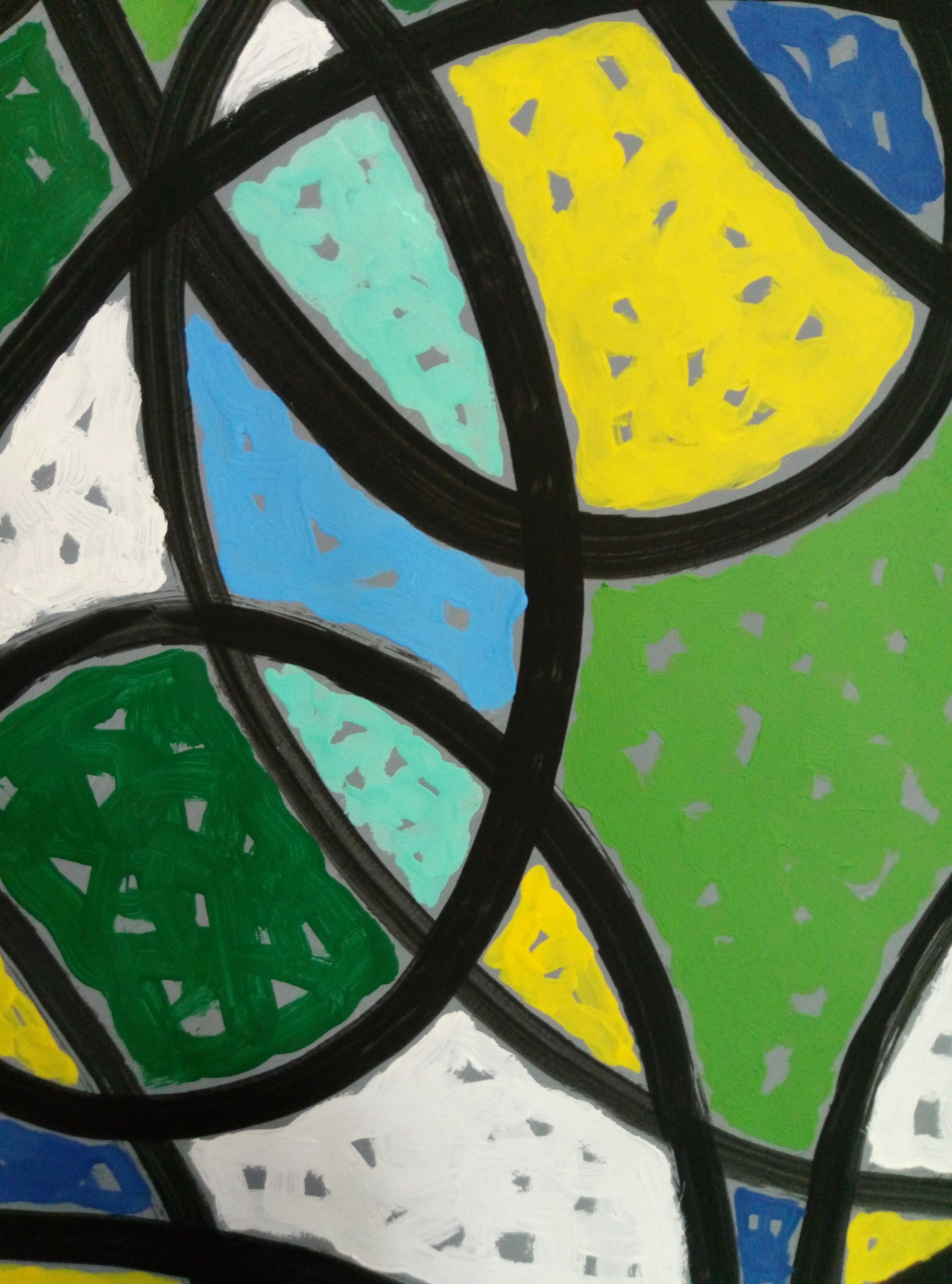            Dittico,
     Sono stata ispirata a dipingere questo quadro da un parco estivo in cui stavano sbocciando dei fiori. Mi piace molto dipingere quadri astratti. Li dipingo con i sentimenti e l'energia del corpo interiore. Questa immagine
