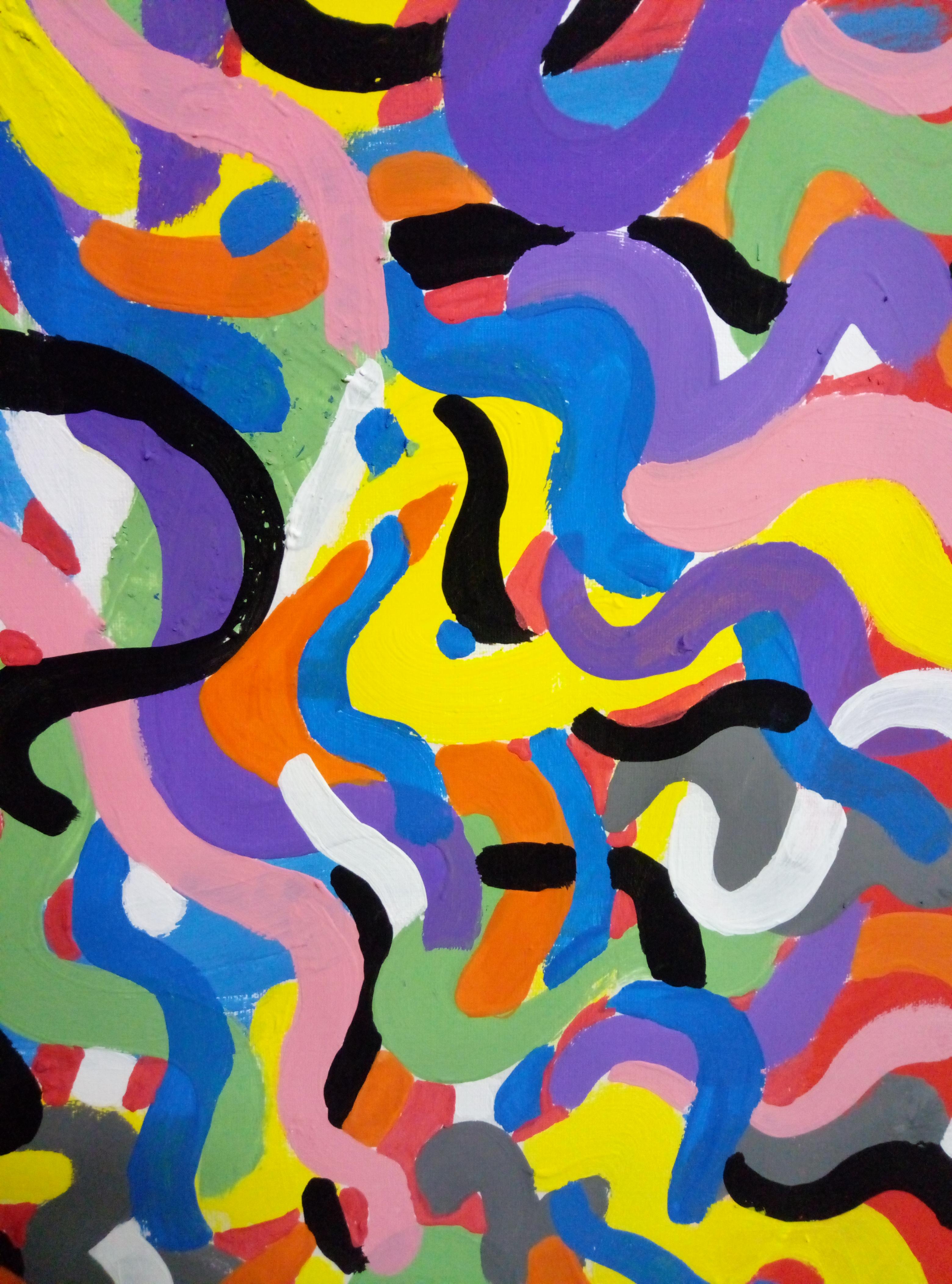   Dans cette création vibrante, j'ai libéré un kaléidoscope d'émotions à travers un spectre vibrant de couleurs et de formes dynamiques. Chaque courbe et chaque ombre chantent la liberté et la joie. Créé avec l'énergie du pop art et le mystère des