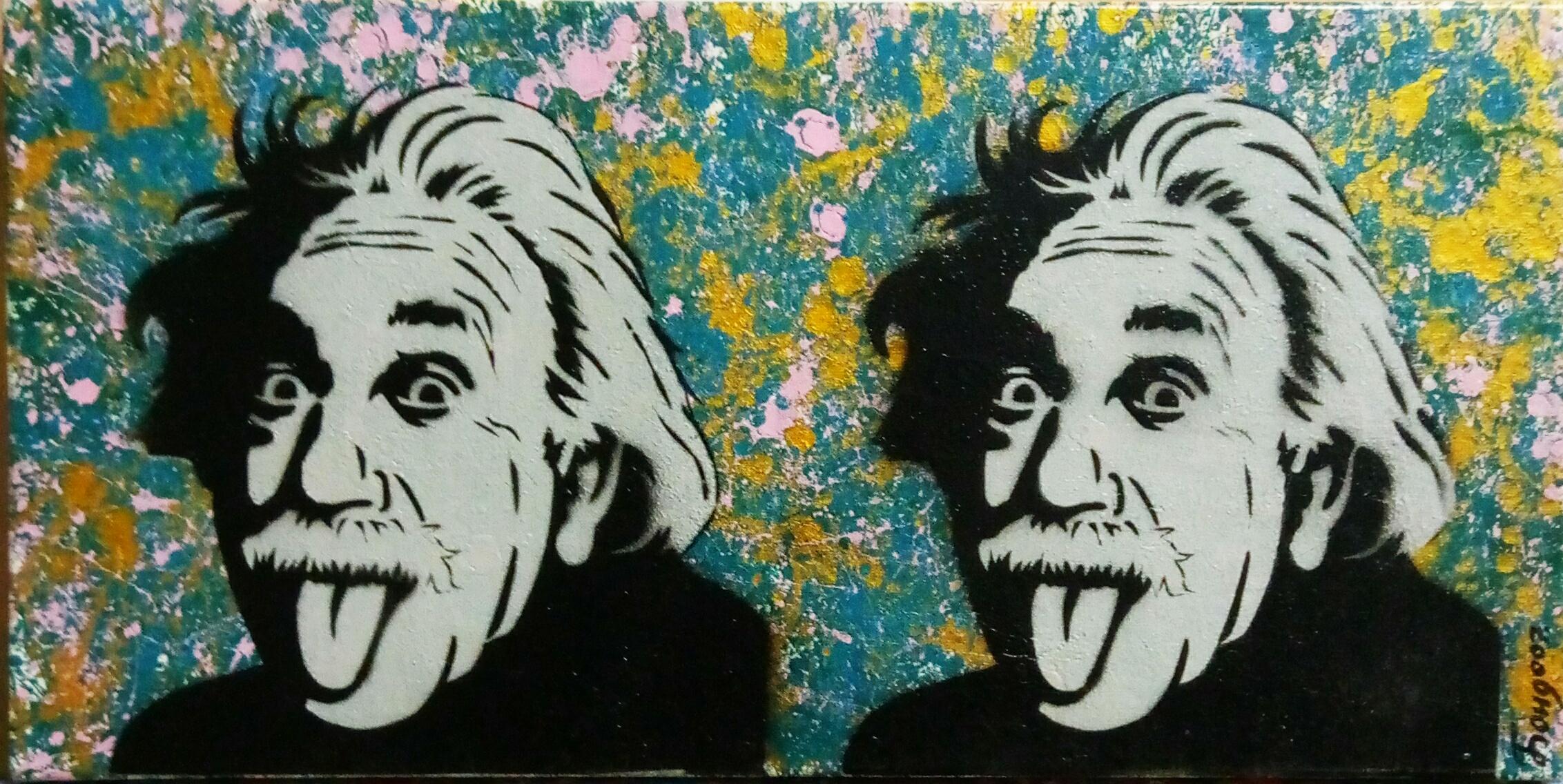 Portrait Painting Kyrylo Bondarenko - "A Einstein Albert"