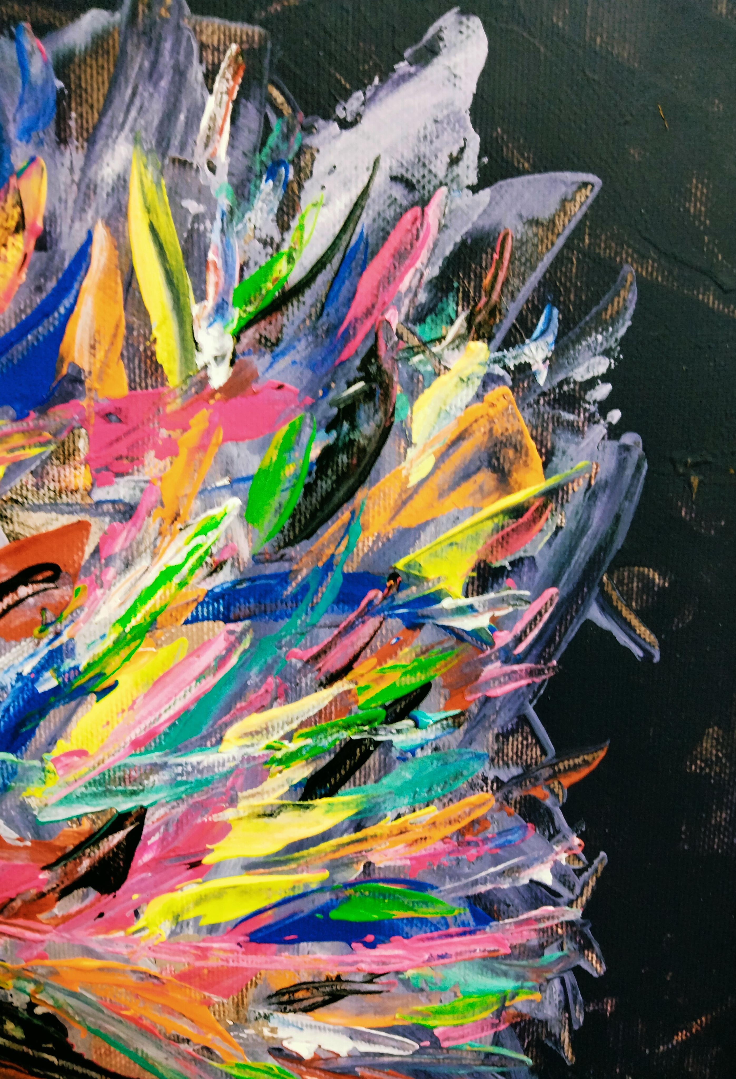 „Jackson Pollock Blumen“ im Angebot 1
