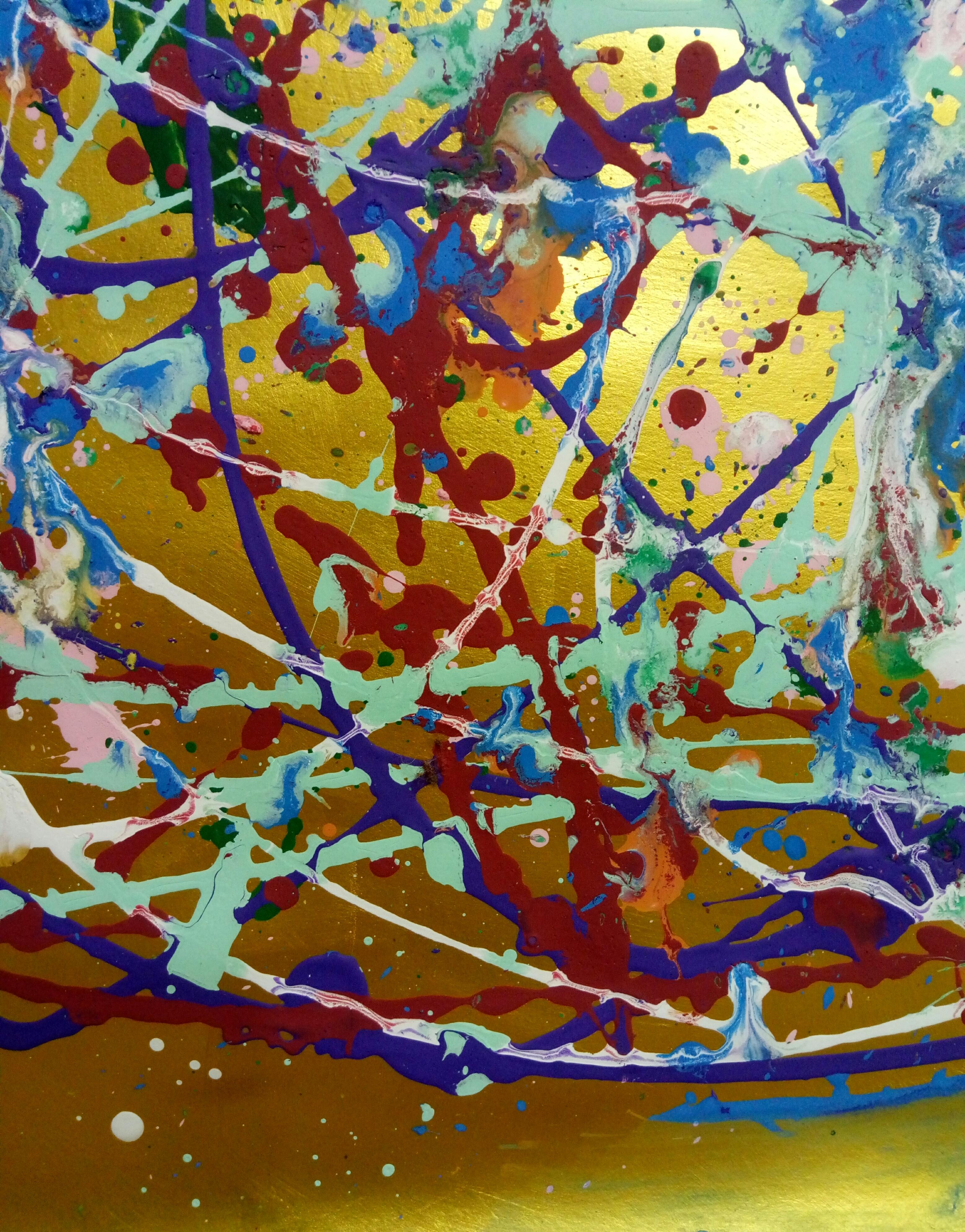 „Jackson Pollock Blumen“ im Angebot 2