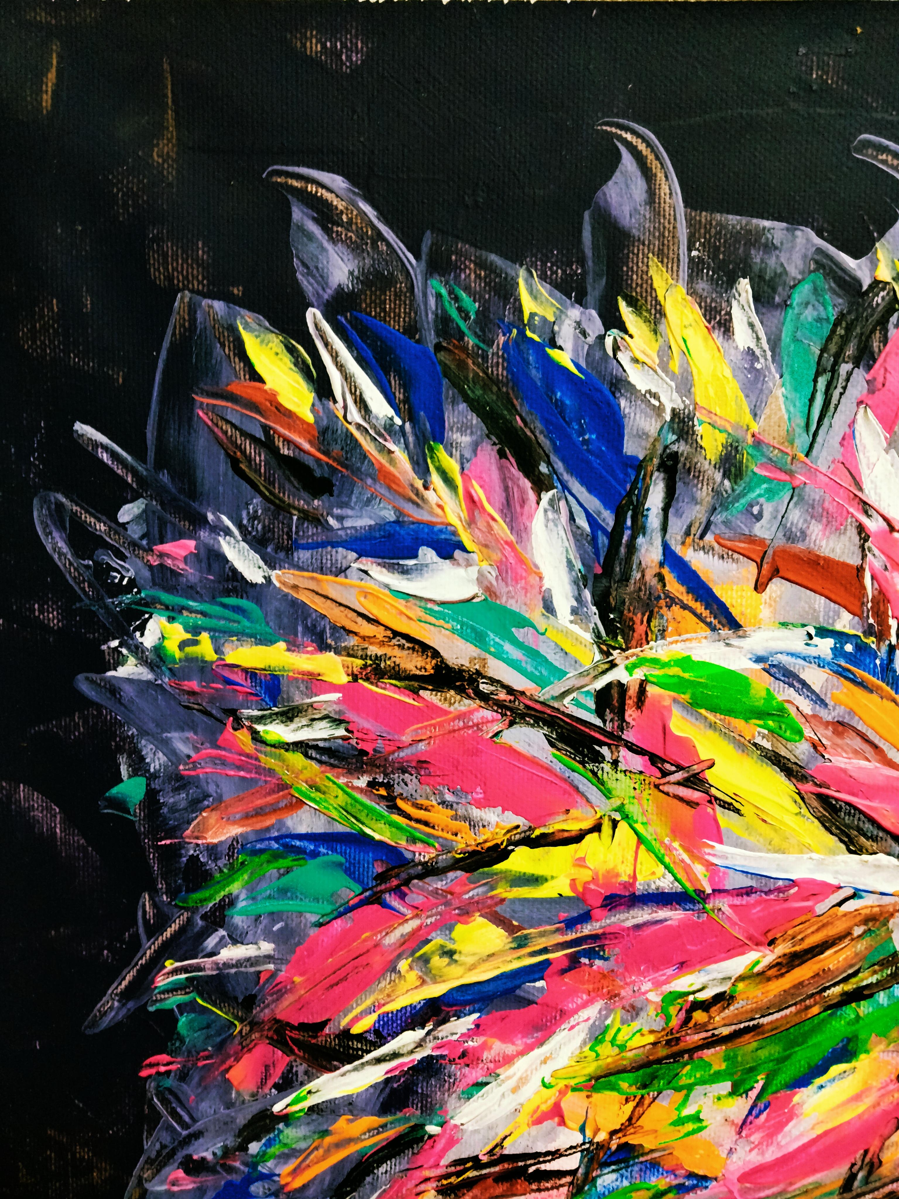 „Jackson Pollock Blumen“ im Angebot 2