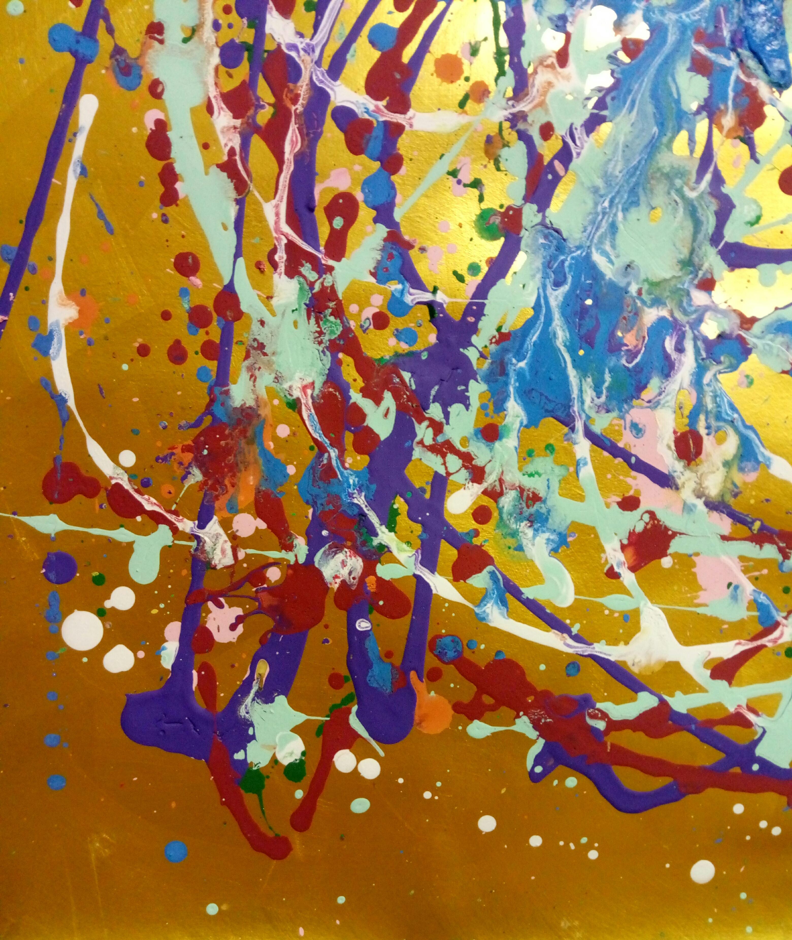 „Jackson Pollock Blumen“ im Angebot 3