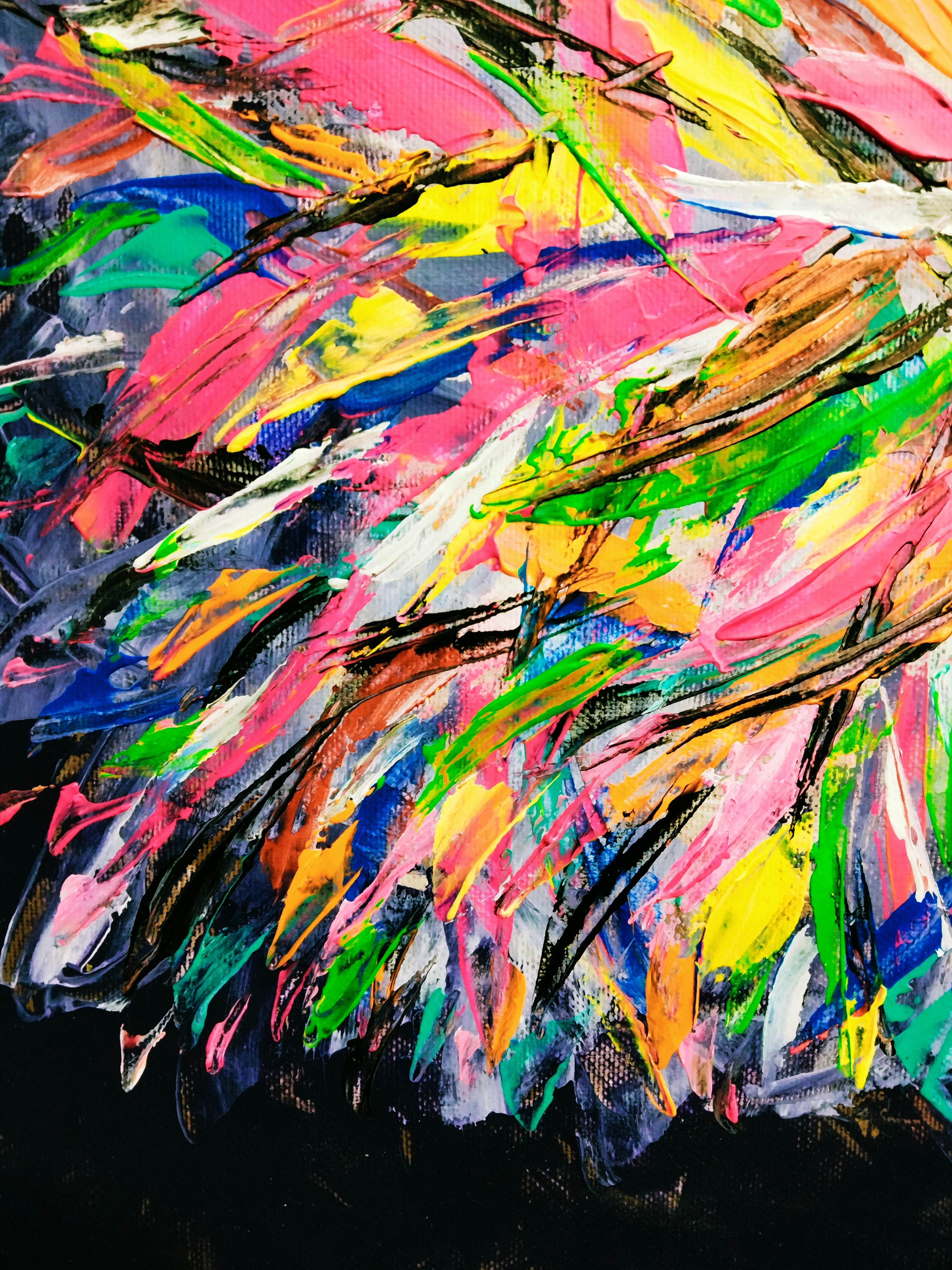 „Jackson Pollock Blumen“ im Angebot 3