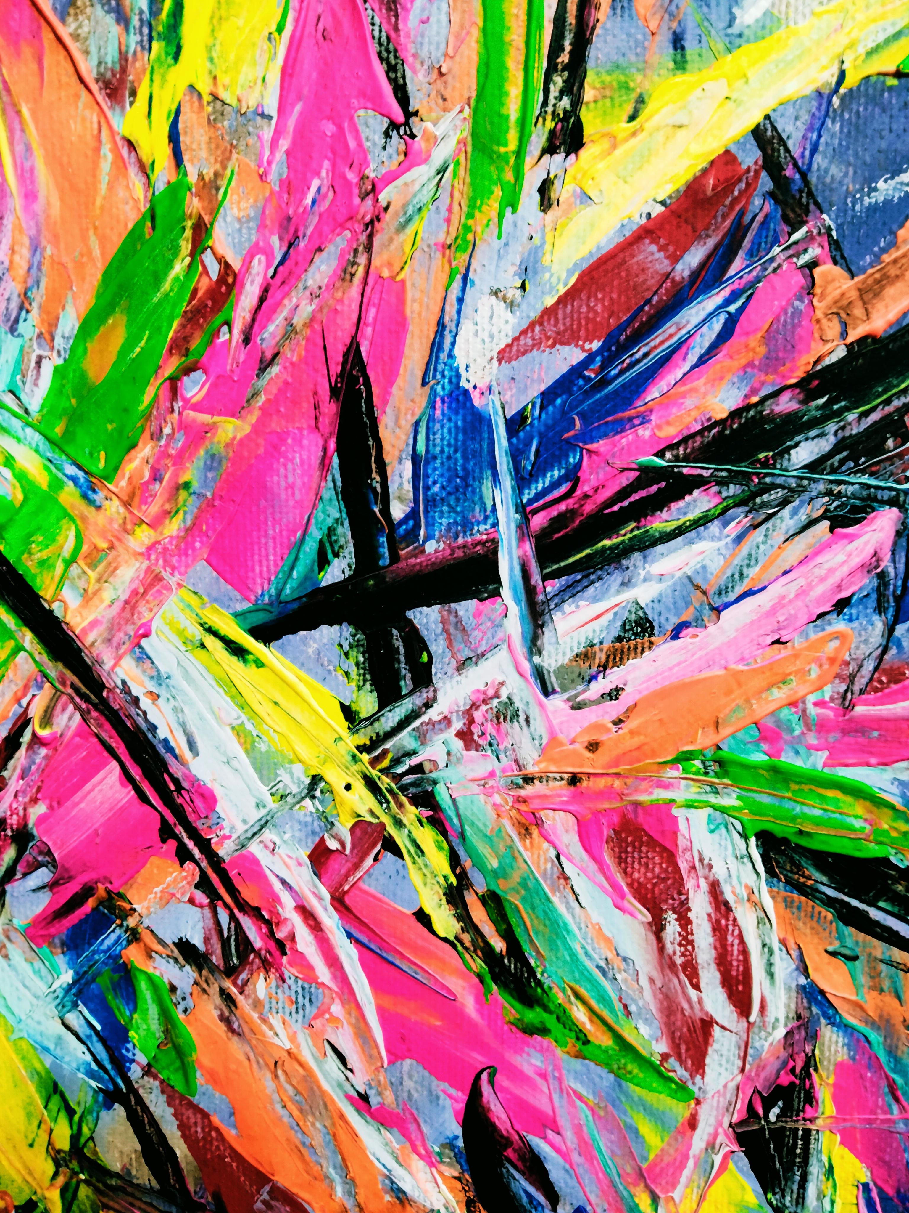 „Jackson Pollock Blumen“ im Angebot 4