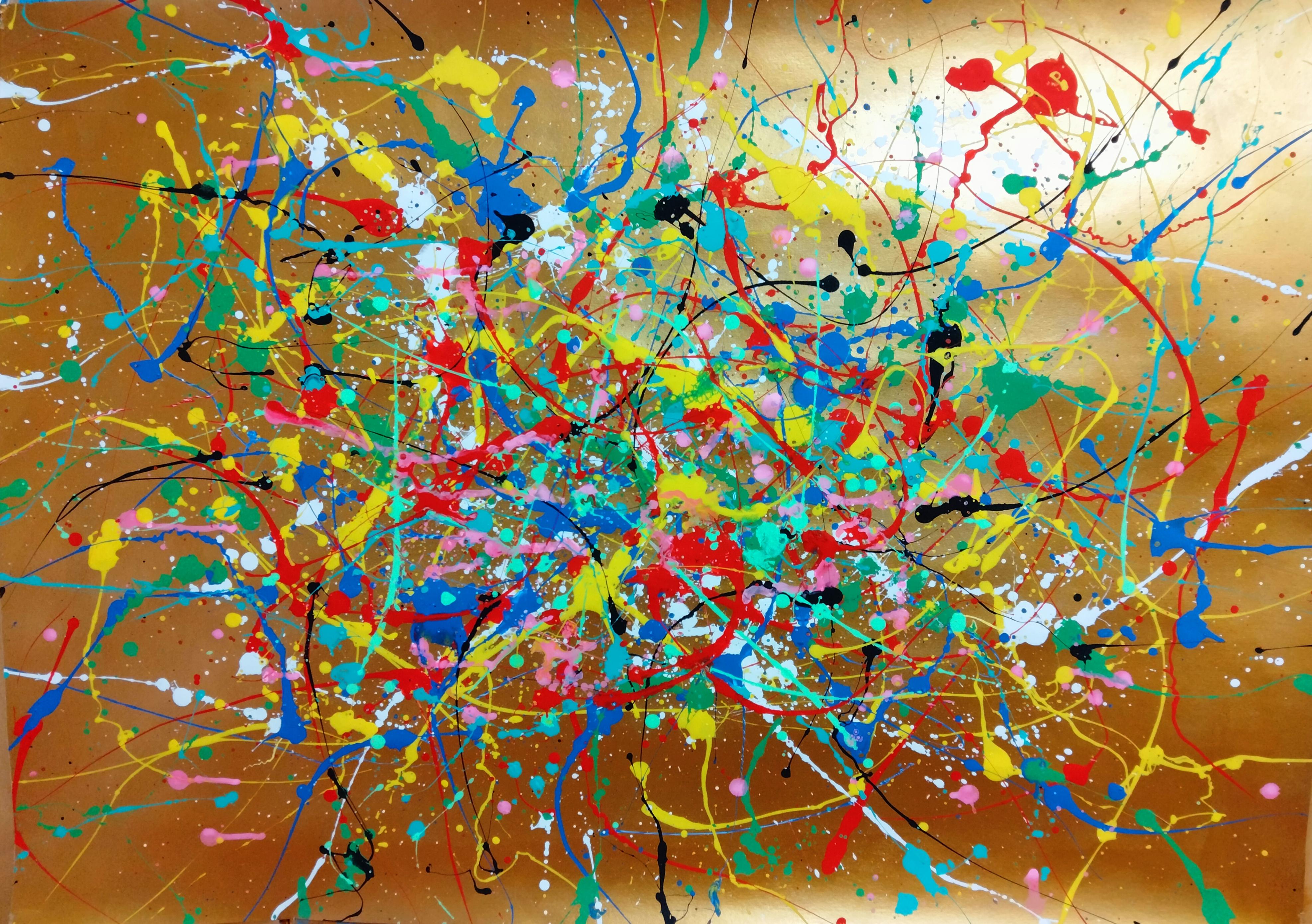"Jackson Pollock flowers"