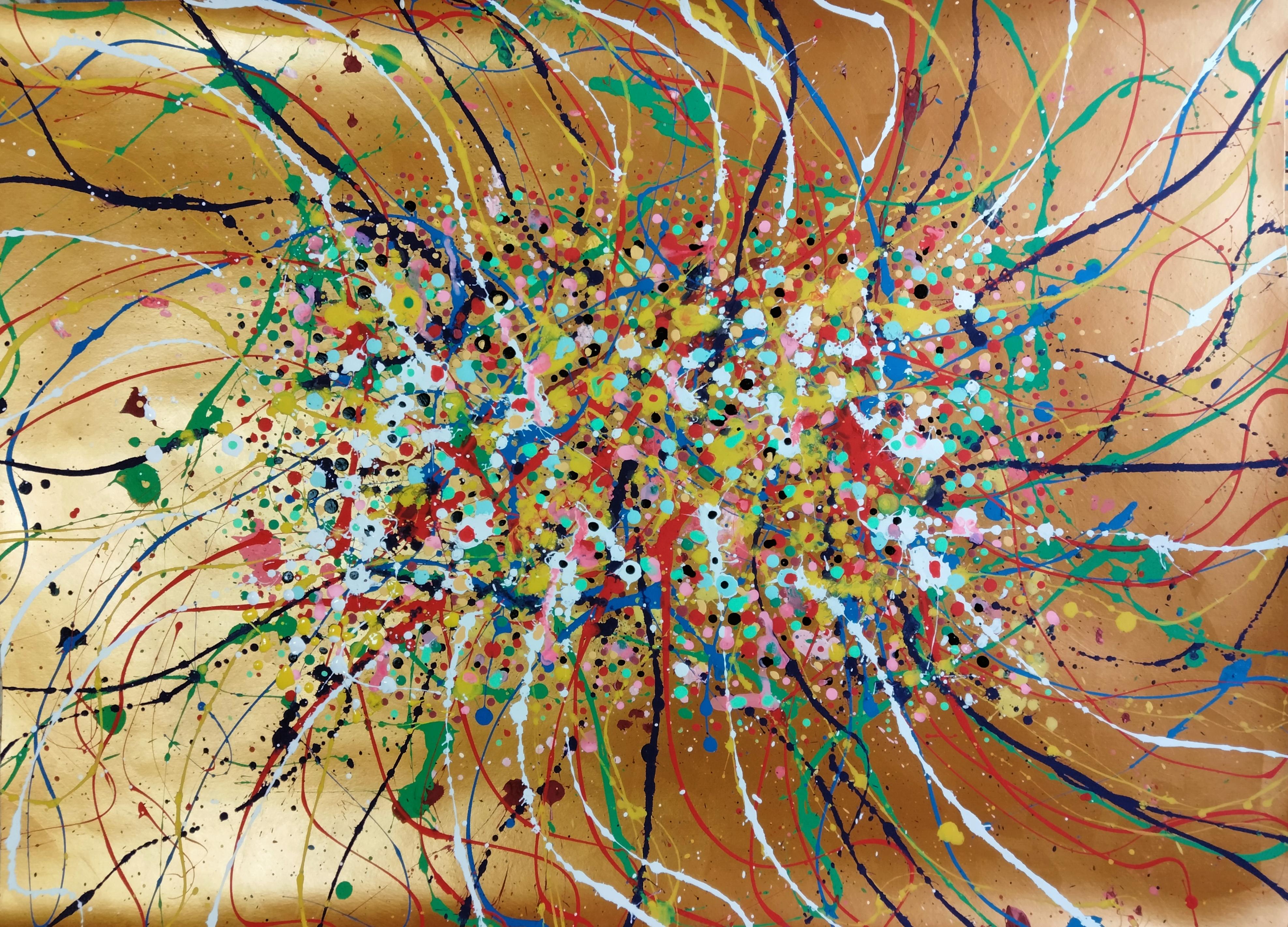 "Jackson Pollock flowers"
