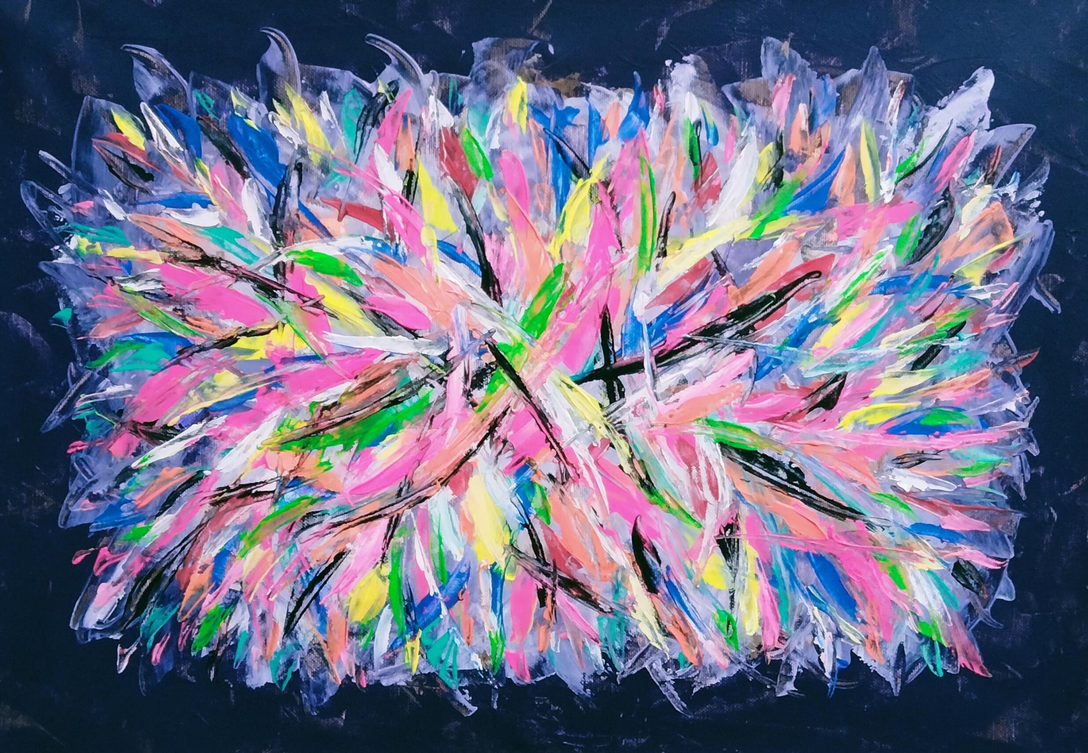„Jackson Pollock Blumen“