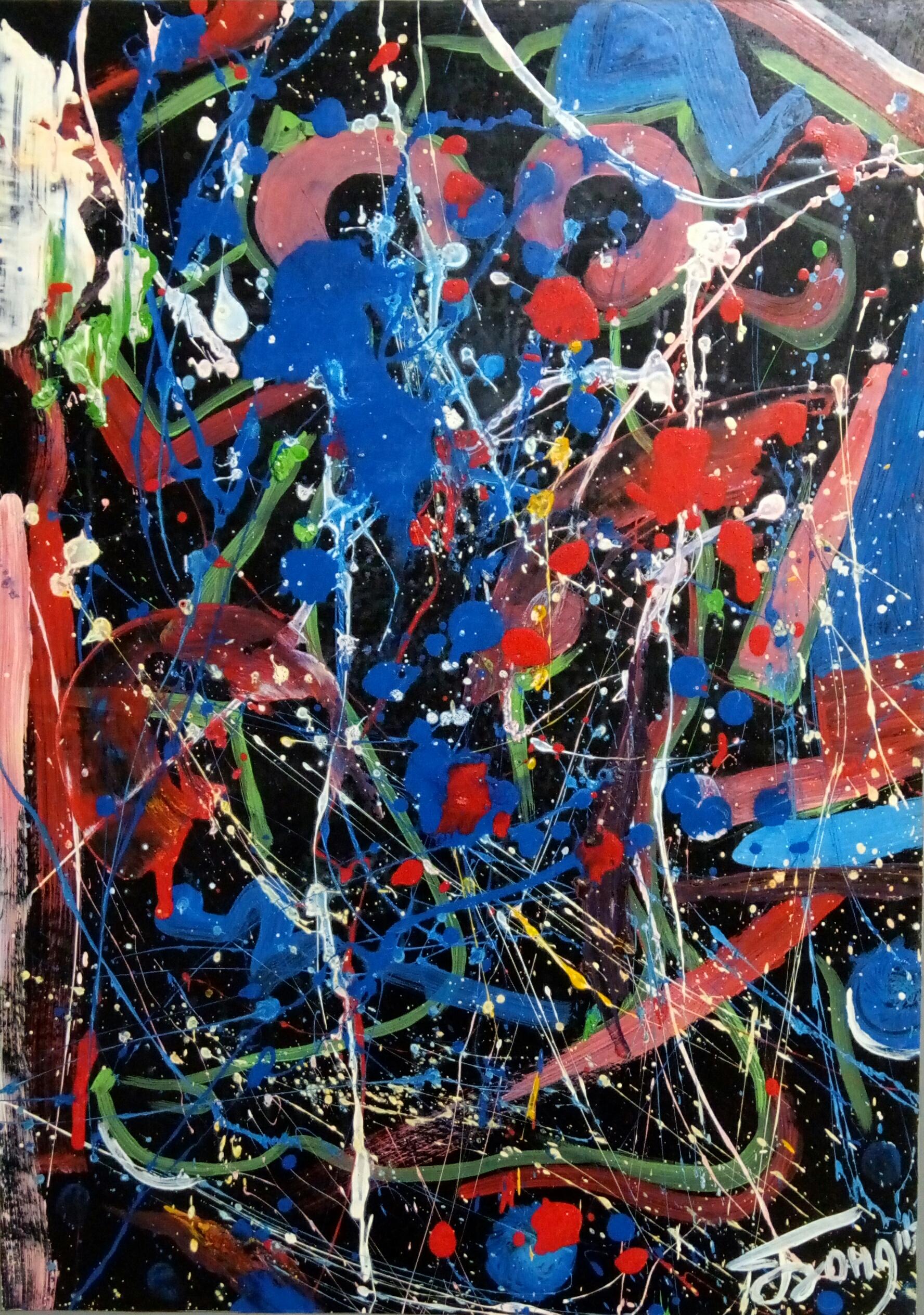 Kyrylo Bondarenko Figurative Painting - "Jackson Pollock"