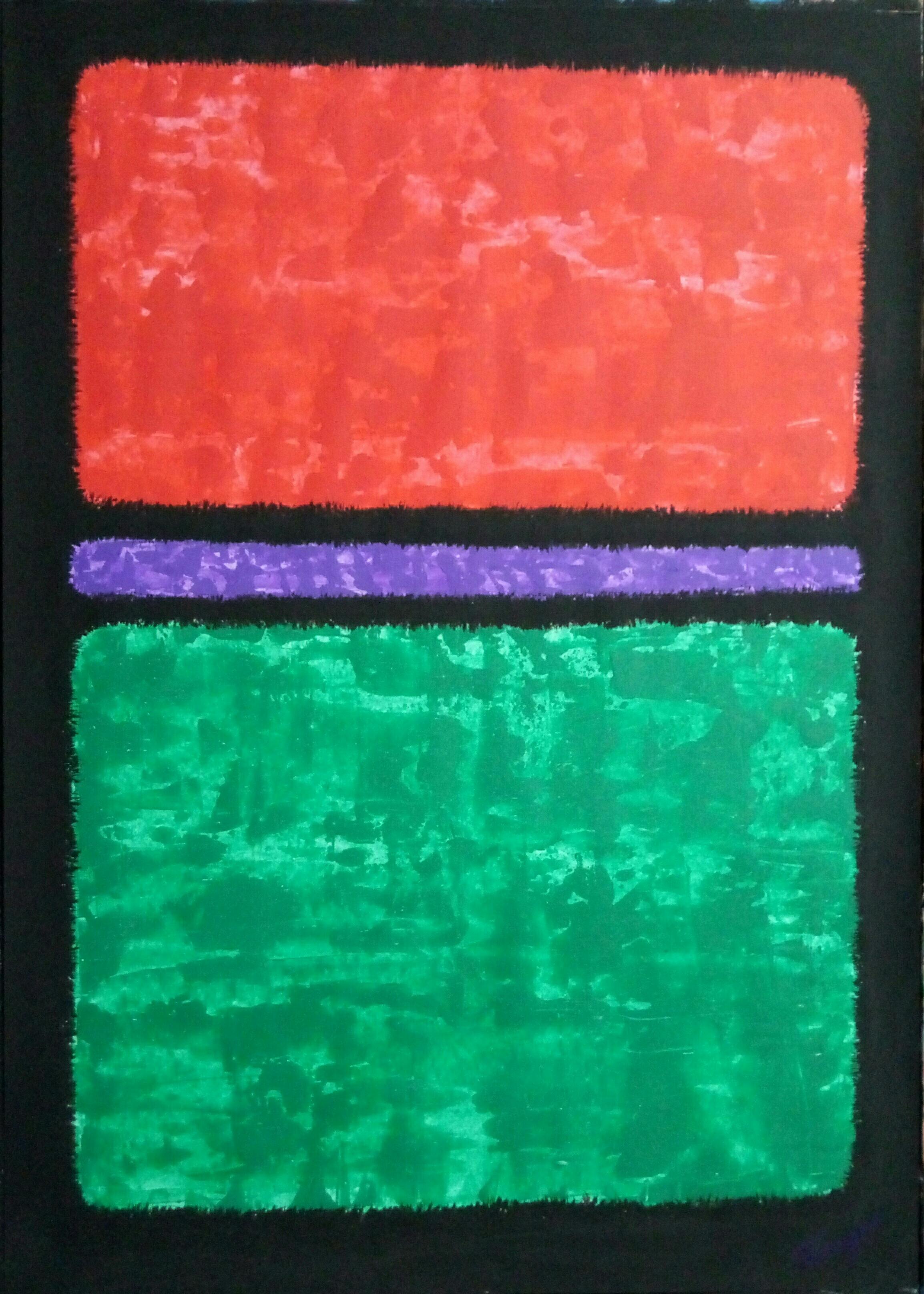Kyrylo Bondarenko Abstract Painting - "Mark Rothko Trinity"