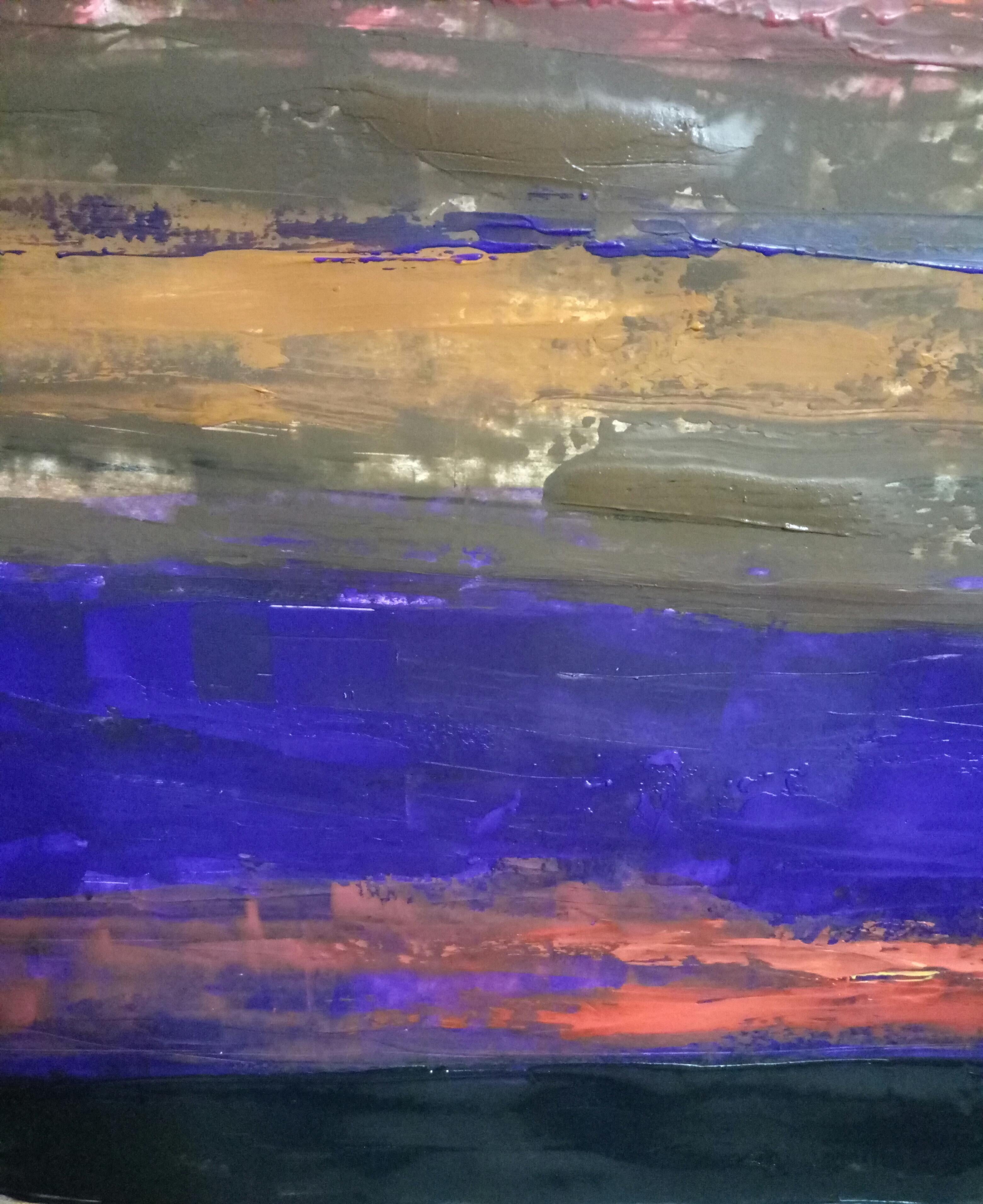            Diptych,
     I was inspired to paint this picture by a summer park where flowers were blooming. I really like to paint abstract pictures. I paint them with feelings and the energy of the inner body. This picture carries positive emotions