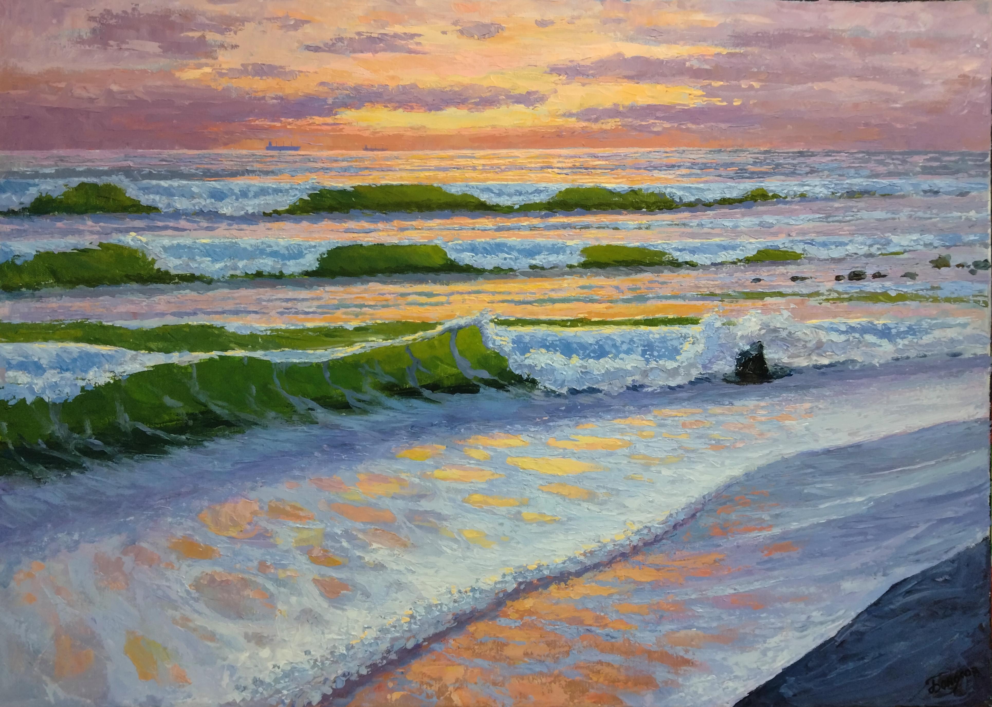 Landscape Painting de Kyrylo Bondarenko - "Miami playa"