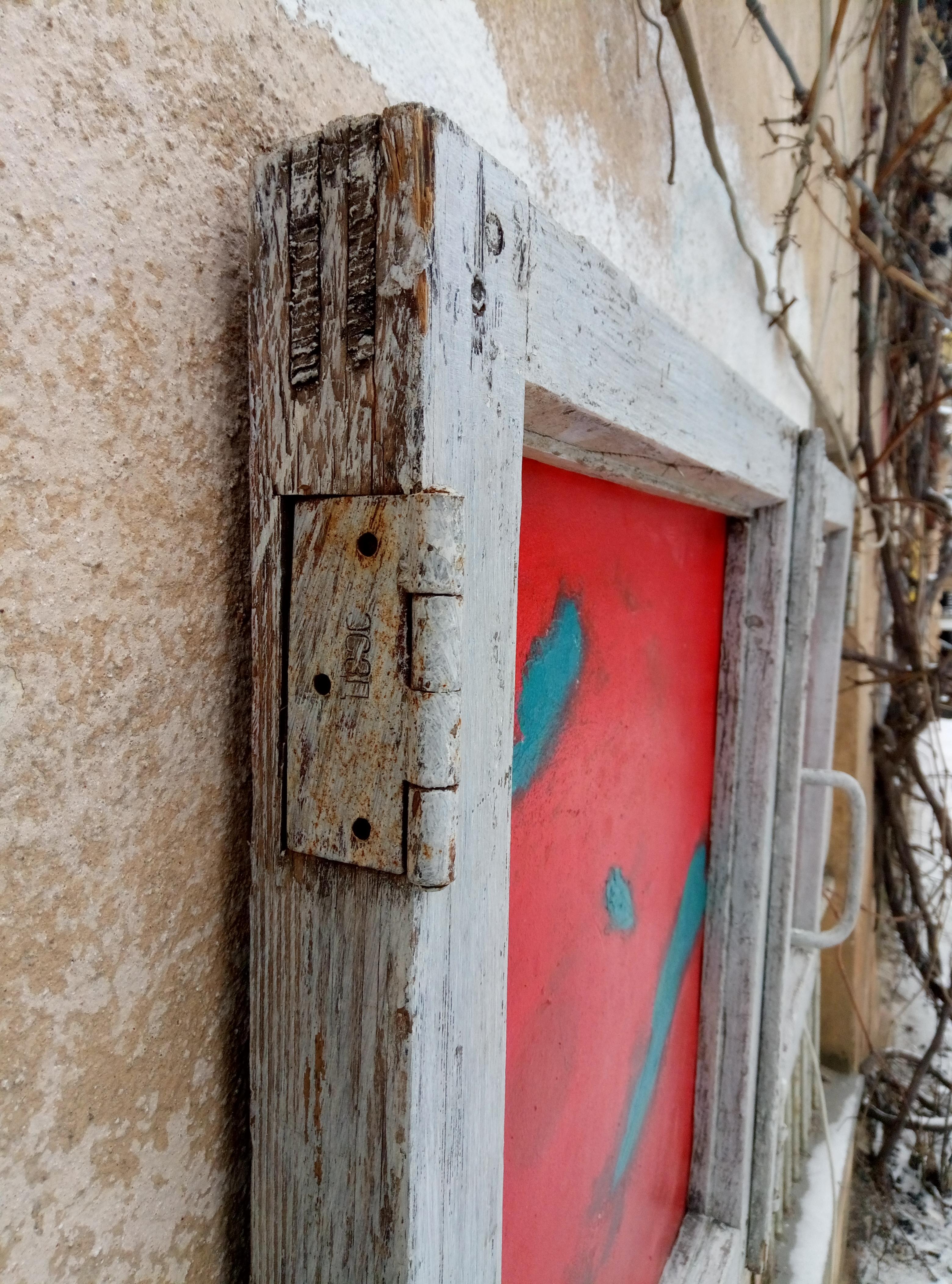  El cuadro está enmarcado, el marco es una vieja ventana de Odessa. El marco está impregnado con impregnaciones protectoras especiales, pintado y barnizado con barniz acrílico. Perfecto para tu interior. El rojo y el azul son agradablemente