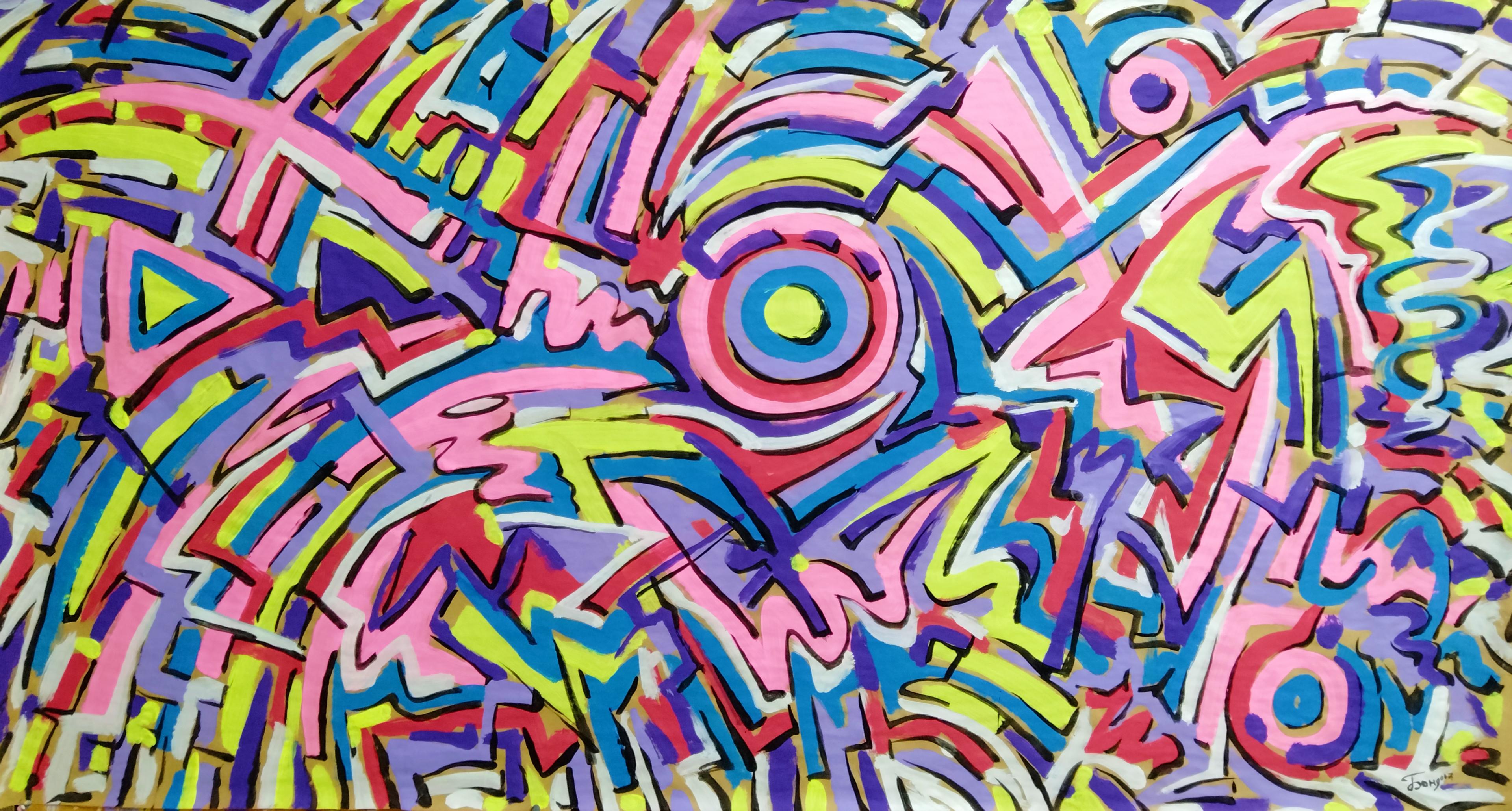 Abstract Painting de Kyrylo Bondarenko - "Pablo Picasso"