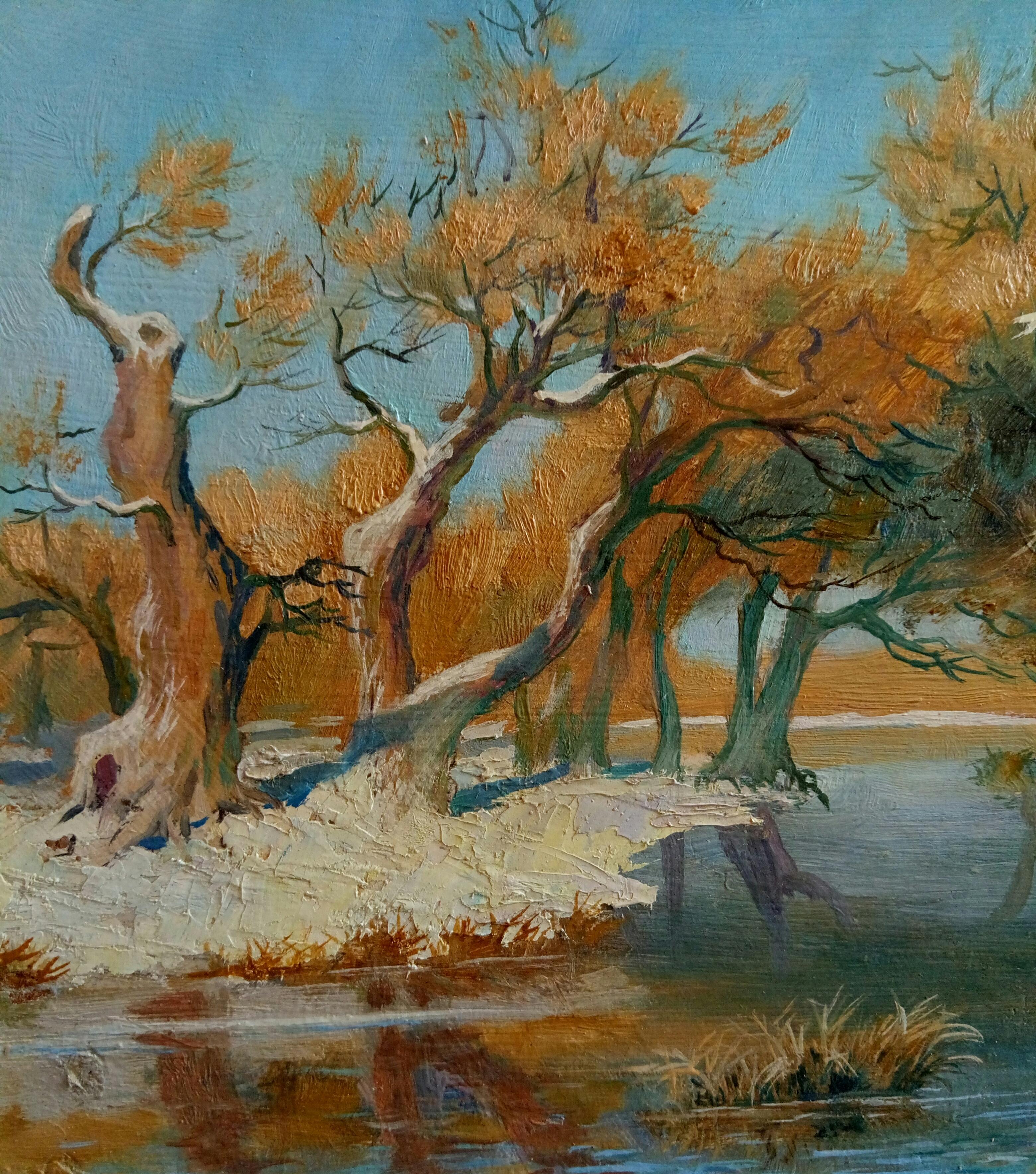« Pieter Bruegel l'Ancien » - Painting de Kyrylo Bondarenko