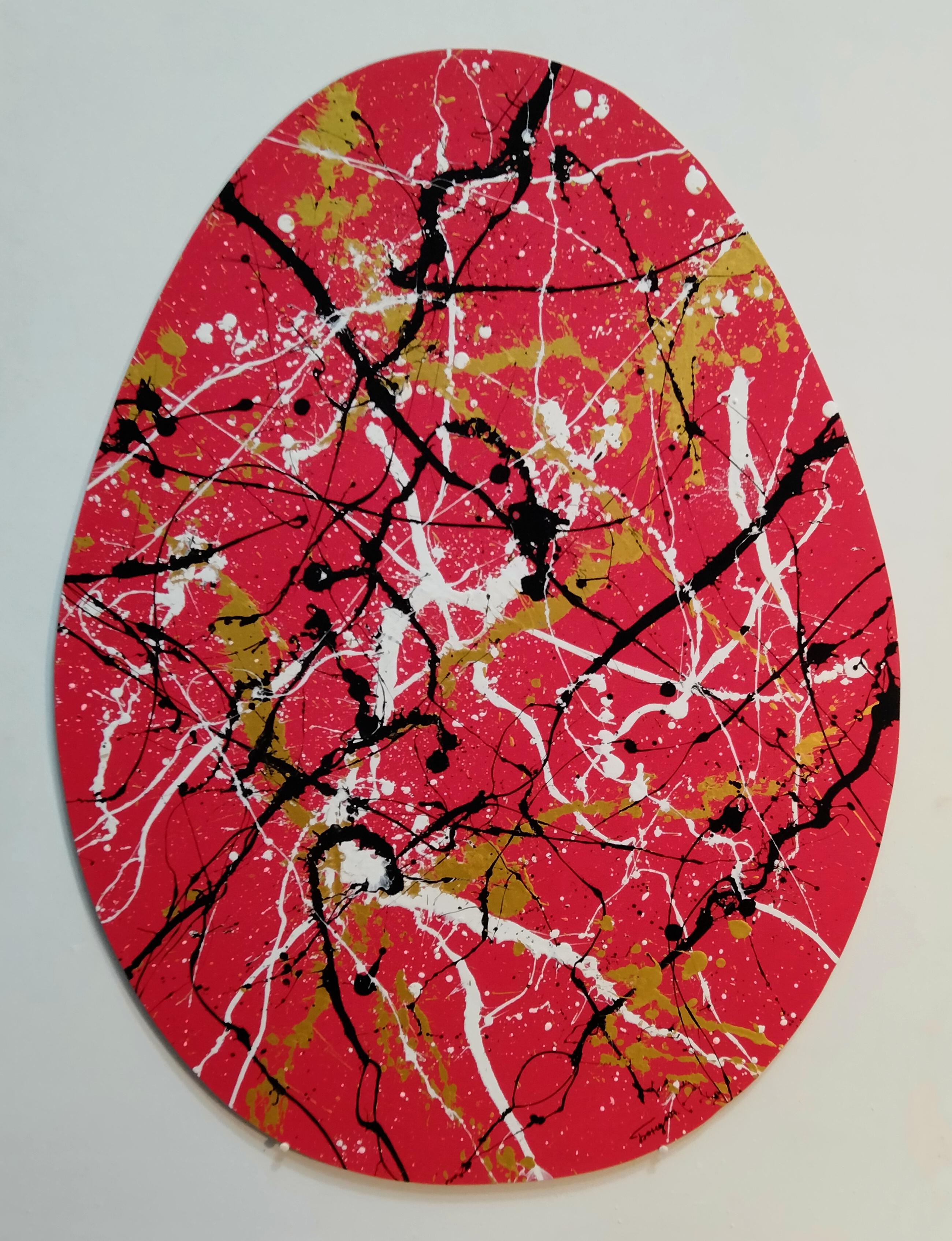 Abstract Painting di Kyrylo Bondarenko - "Uovo di Pasqua di Pollock"