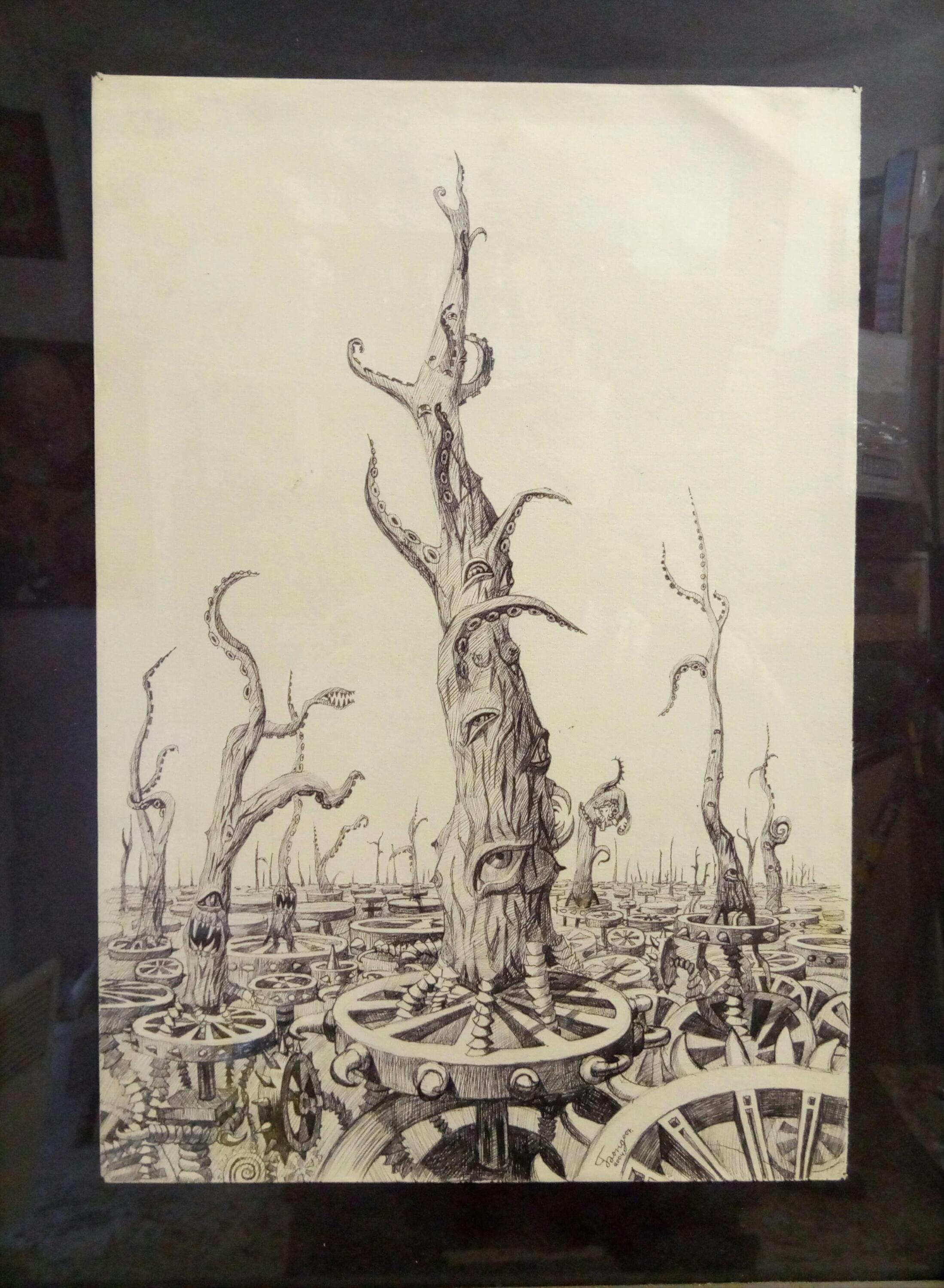 Figurative Painting de Kyrylo Bondarenko - "Salvador Dalí Apocalipsis"