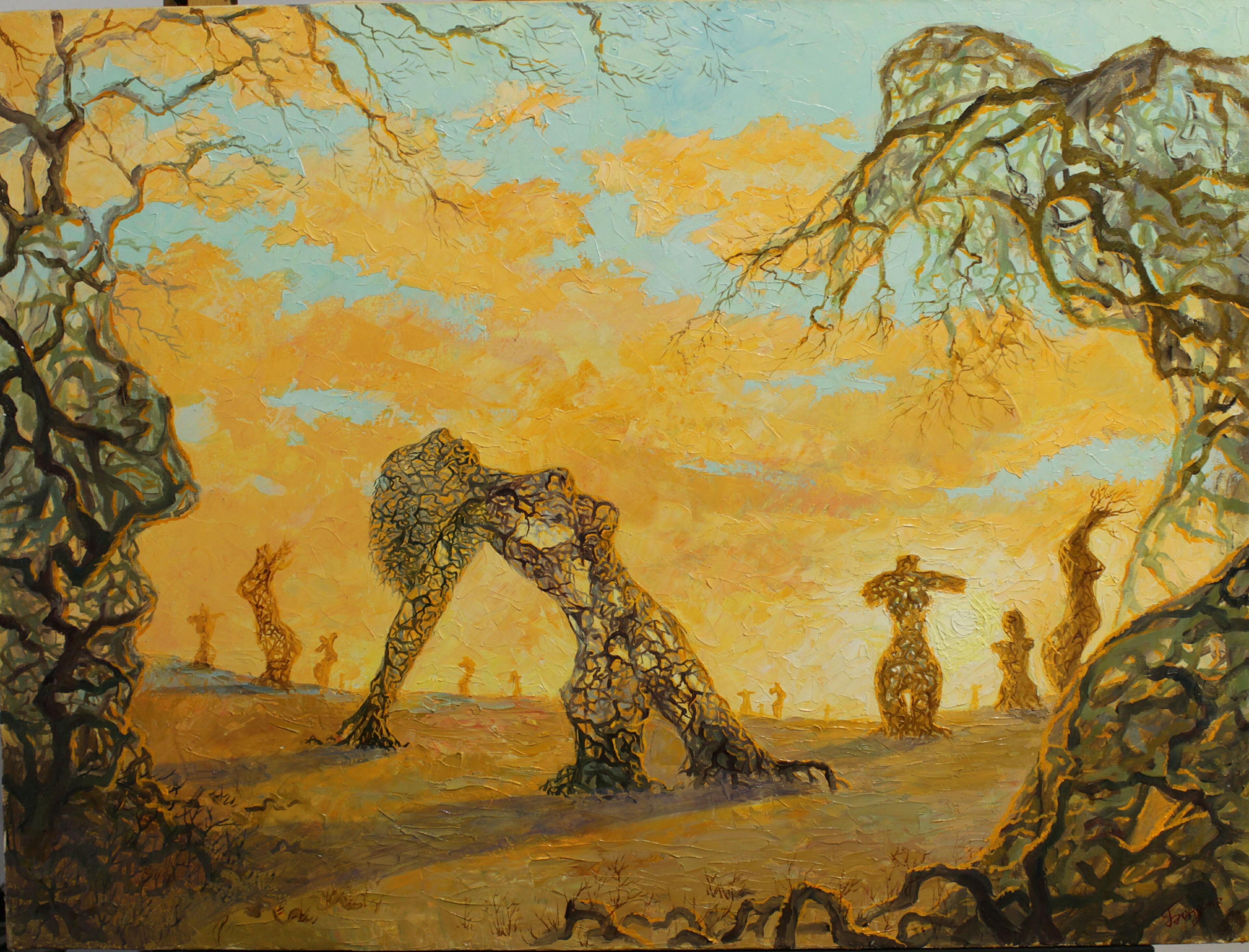 Portrait Painting di Kyrylo Bondarenko - "Salvador Dalí"