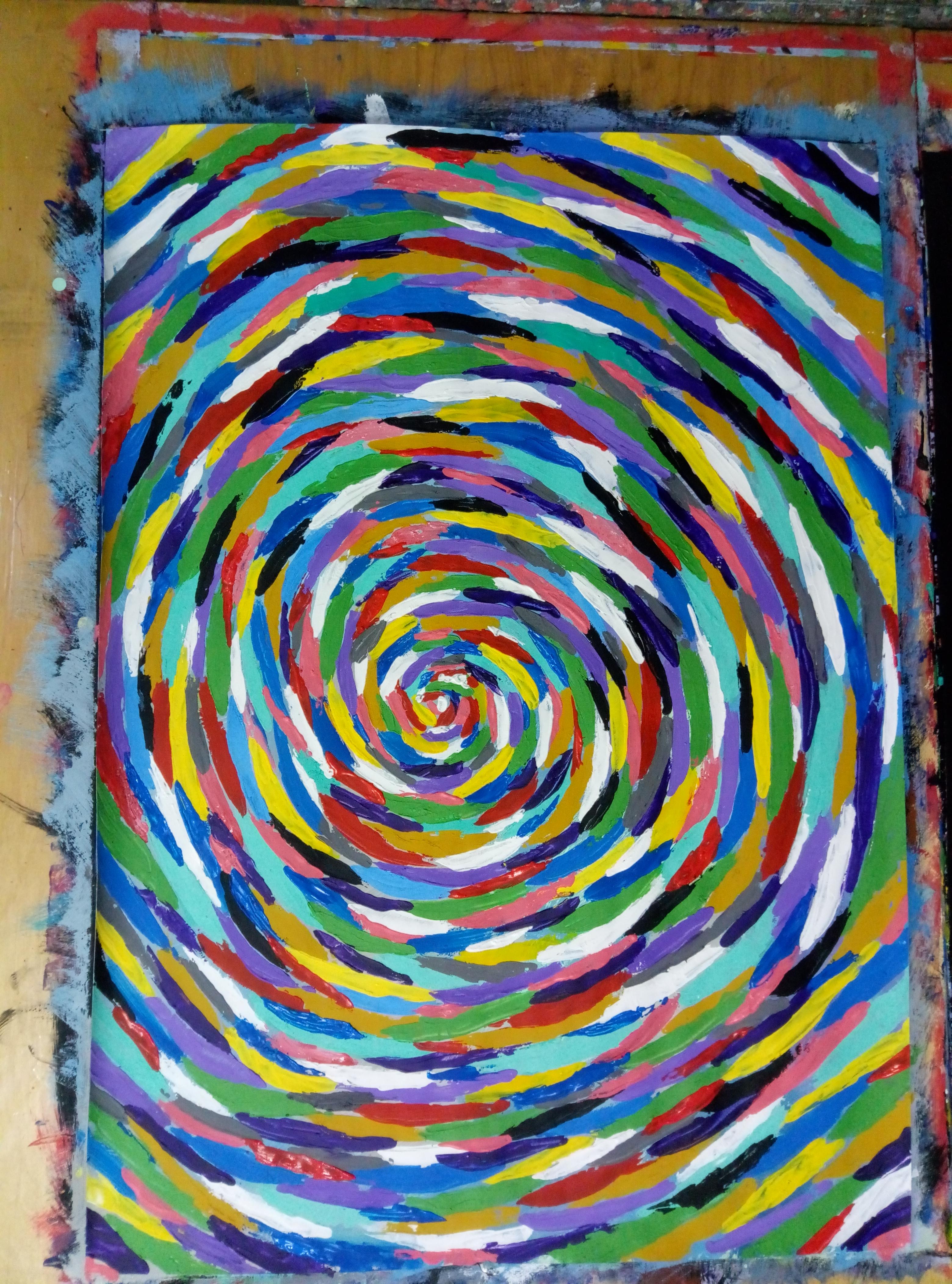 „Vincent van Gogh Whirlpool“ – Painting von Kyrylo Bondarenko