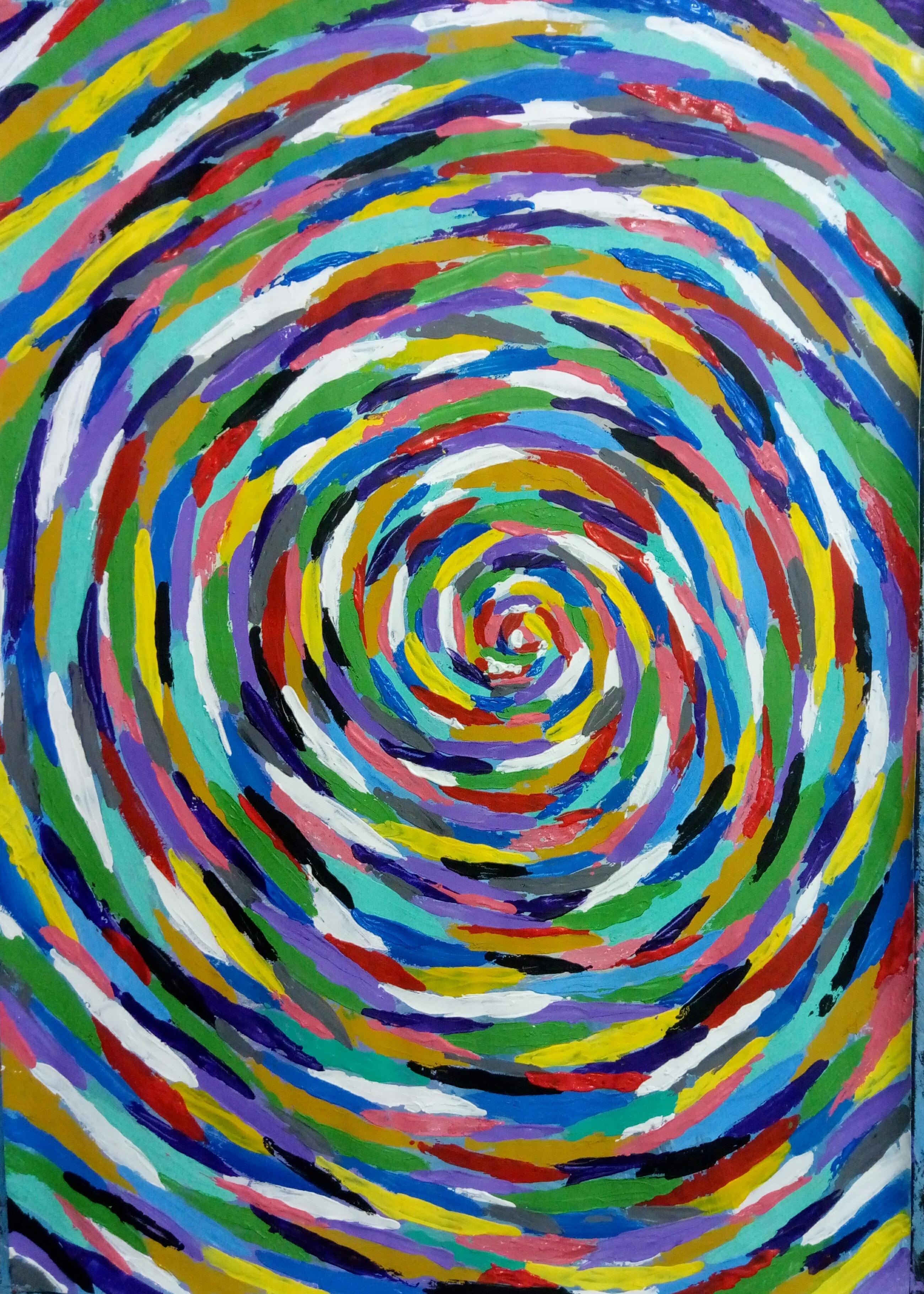 Kyrylo Bondarenko Abstract Painting – „Vincent van Gogh Whirlpool“