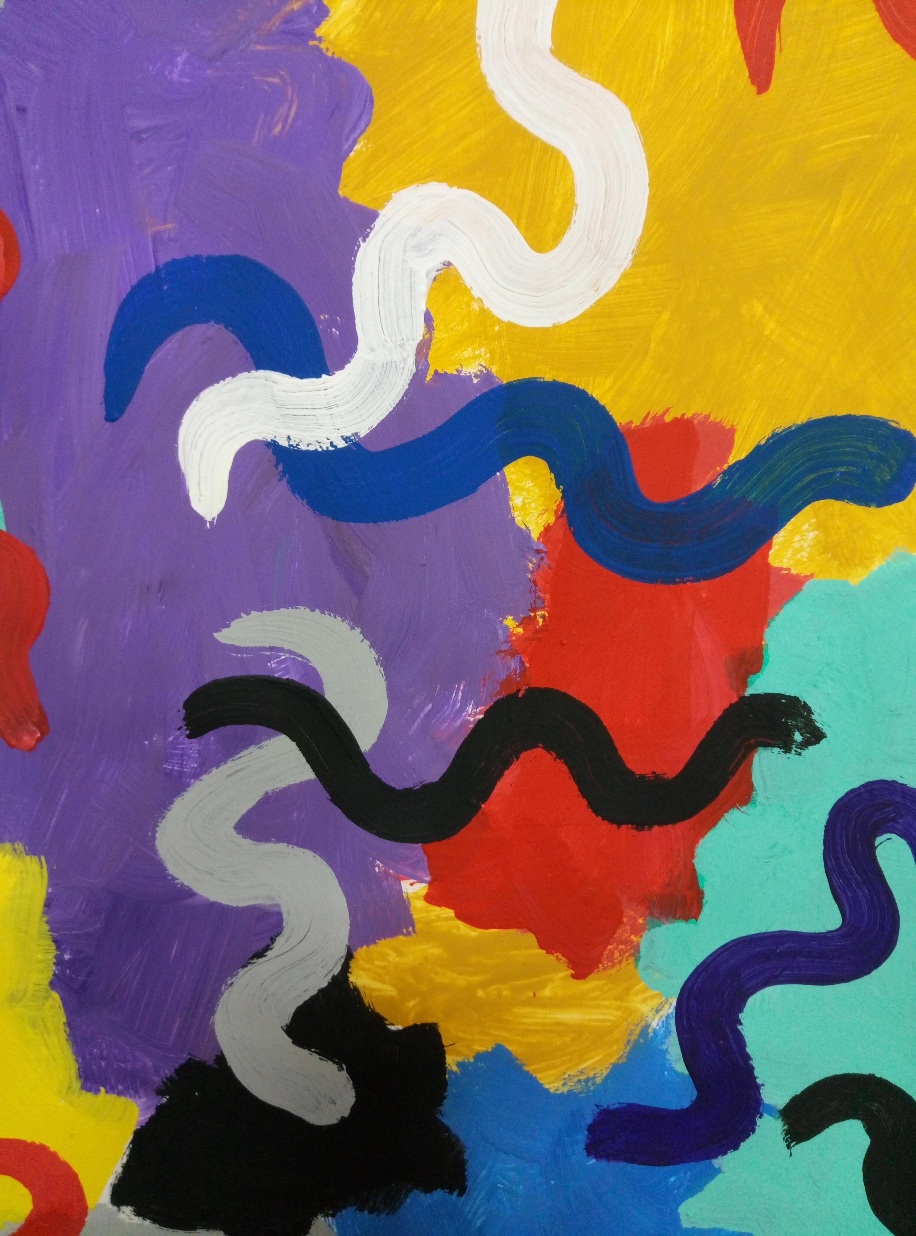 A series of abstract pictures of my mood. Each picture is drawn under an emotional positive mood. When I write abstractions, I think about positive things, I put in the energy of the Jidais.
  The picture is painted on watercolor paper. The diptych