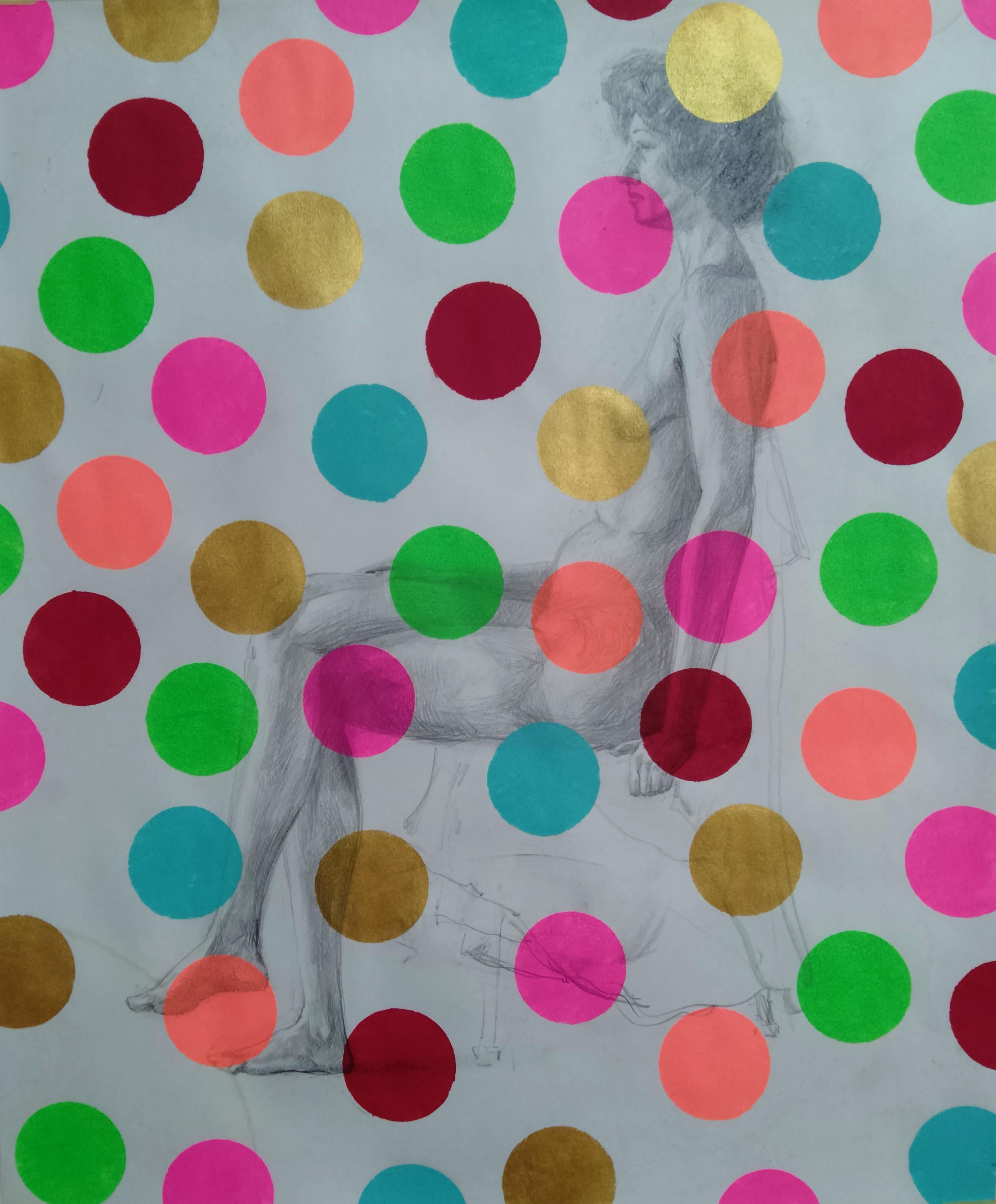 Kyrylo Bondarenko Nude Painting - "Yayoi Kusama Japan"