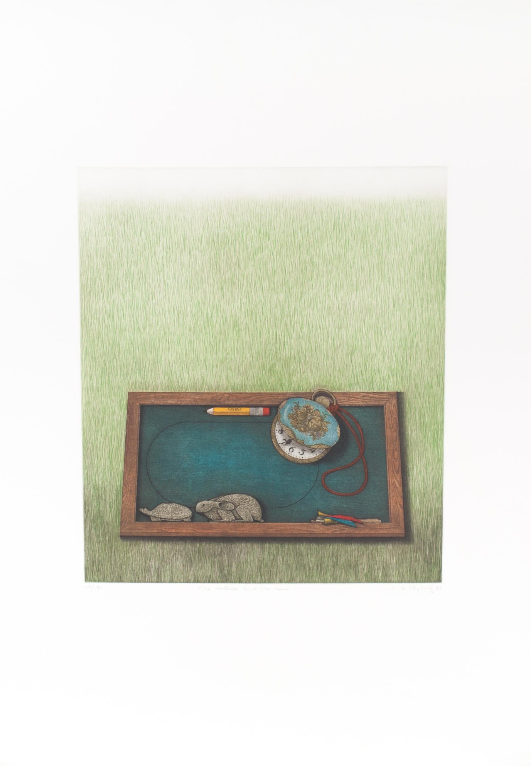 Still-Life Print Kyu-Baik Hwang - La tortue et le lièvre