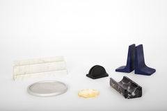 Kyuzo Bookends in Blue Cast Iron by Visibility