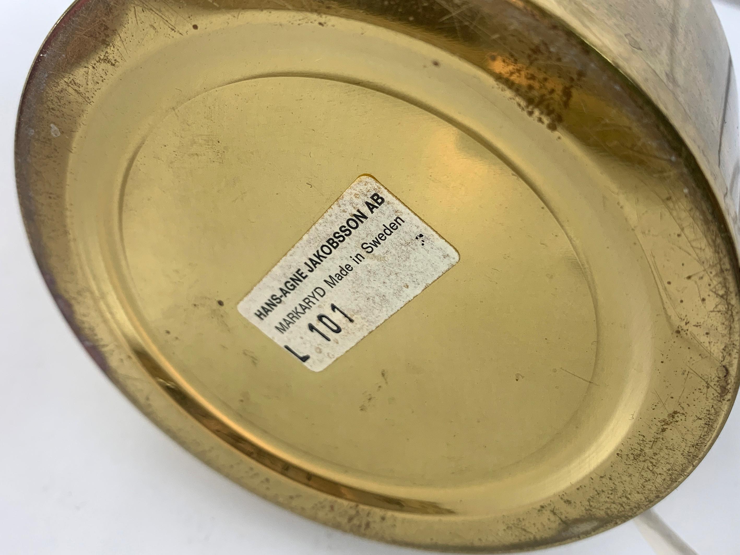 L/101 table Lamp in Brass by Hans-Agne Jakobsson for AB Markaryd, Sweden, 1960s 2
