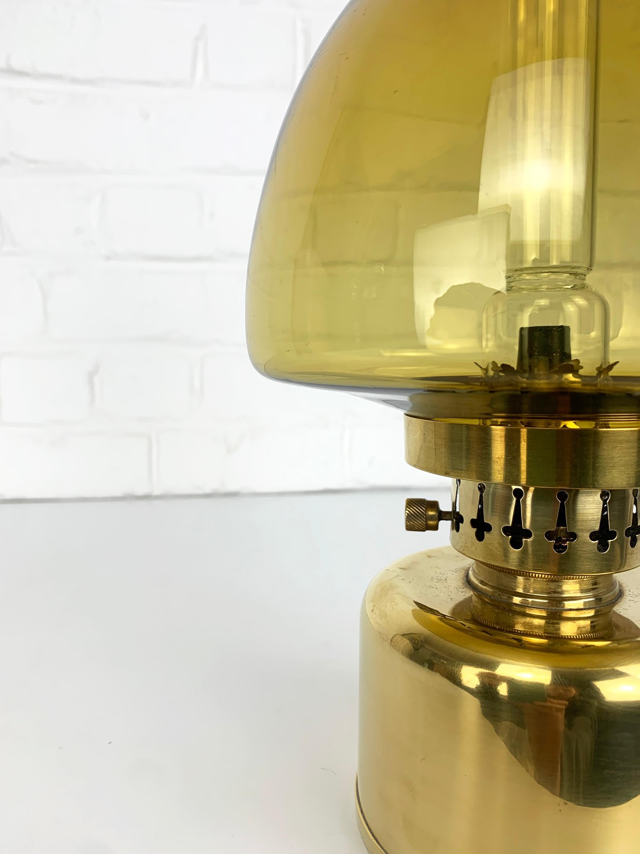 L/101 Oil Lamp in Brass by Hans-Agne Jakobsson for AB Markaryd, Sweden, 1960s For Sale 1