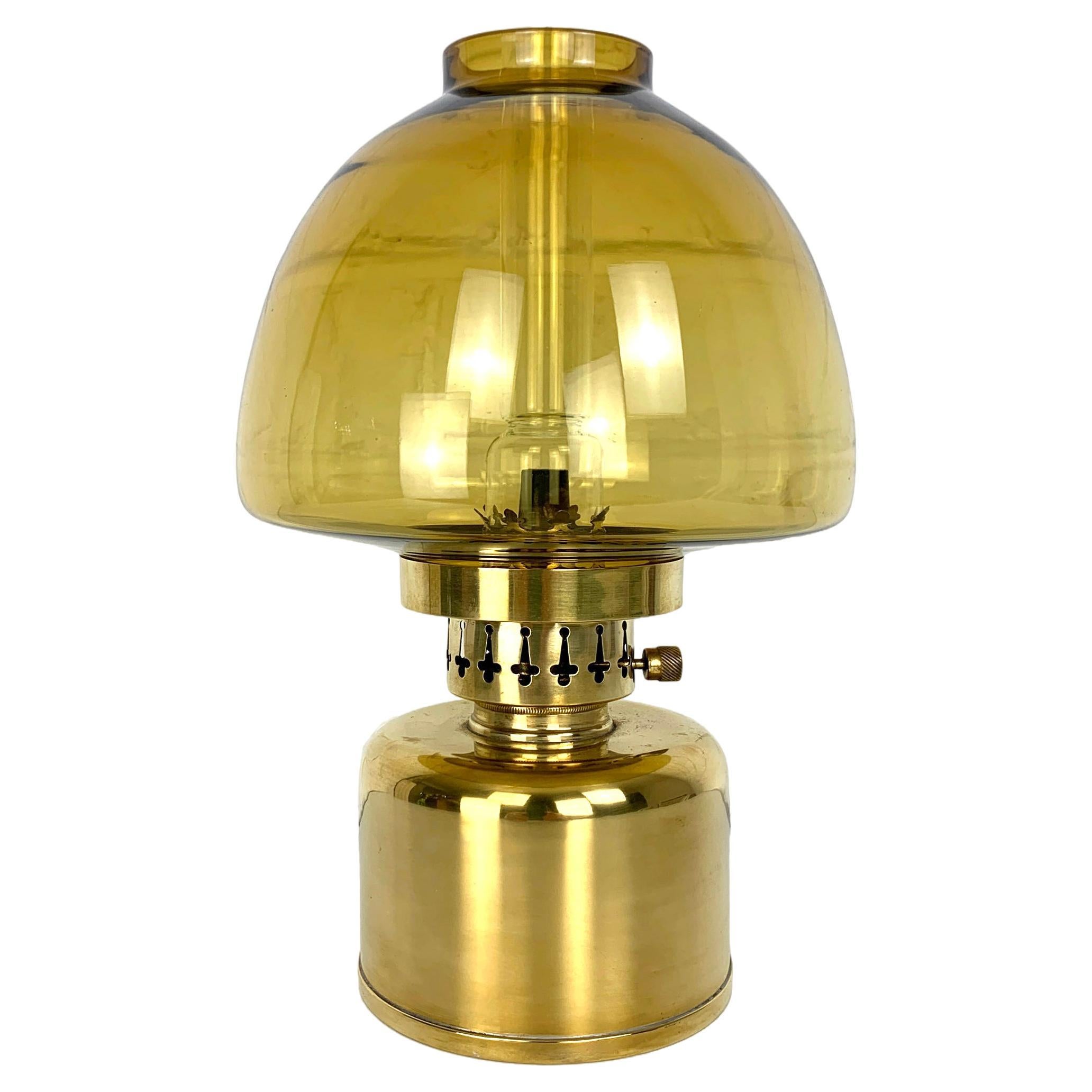 L/101 Oil Lamp in Brass by Hans-Agne Jakobsson for AB Markaryd, Sweden, 1960s