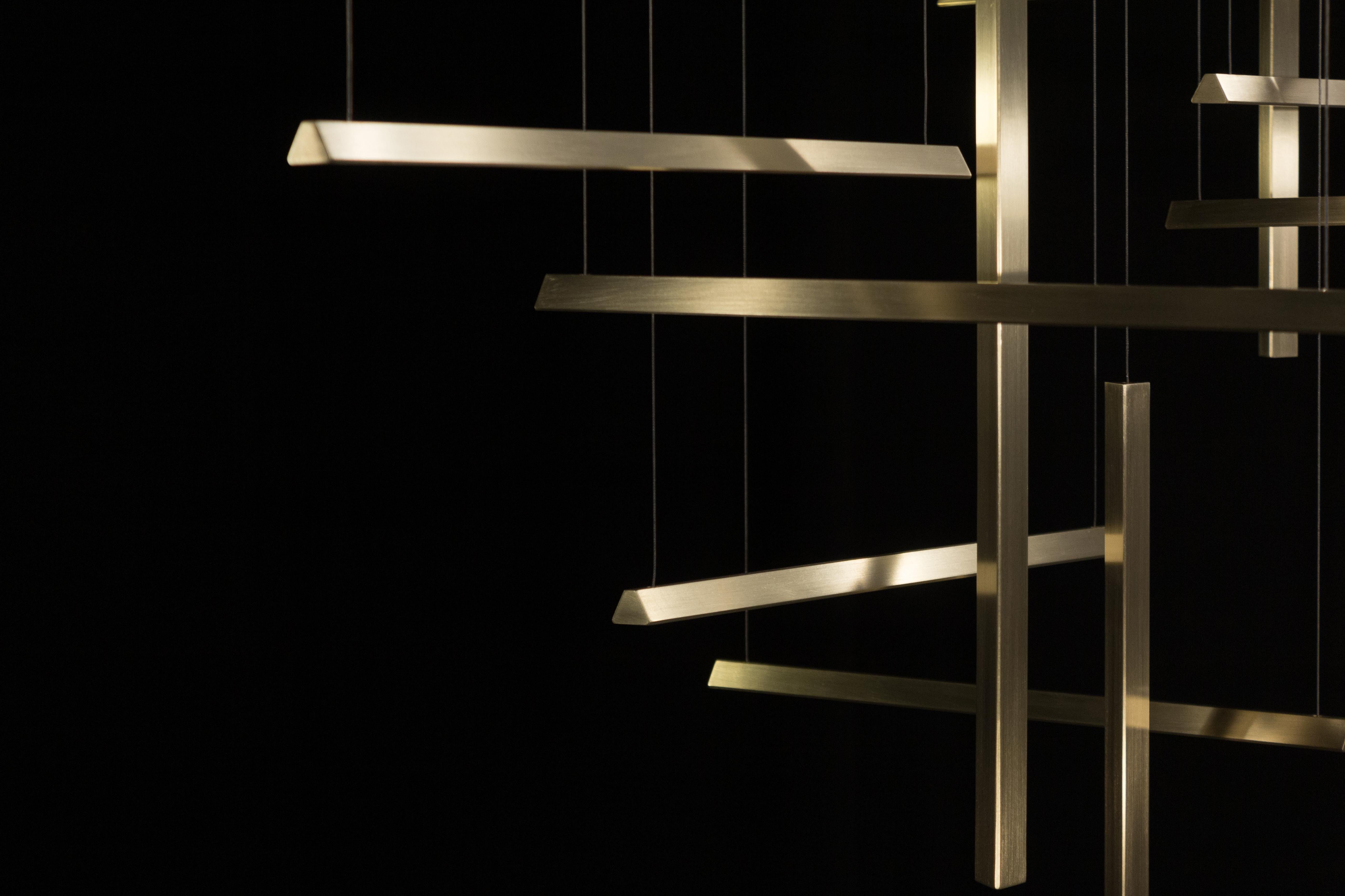 L 2500 Prisms Pendant Lamp C by Tanuj Arora In New Condition For Sale In Geneve, CH
