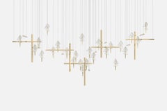 L 2500 Prisms with Ballerinas Pendant Lamp C by Tanuj Arora