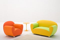Giovannetti, Modern 90s Style Armchair and Sofa L'agostina by Barbero & Navone