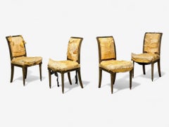 L. Alavoine & Cie, Louis XVI Style, Wood, Fabric, Dining Chairs, France, 19th C.