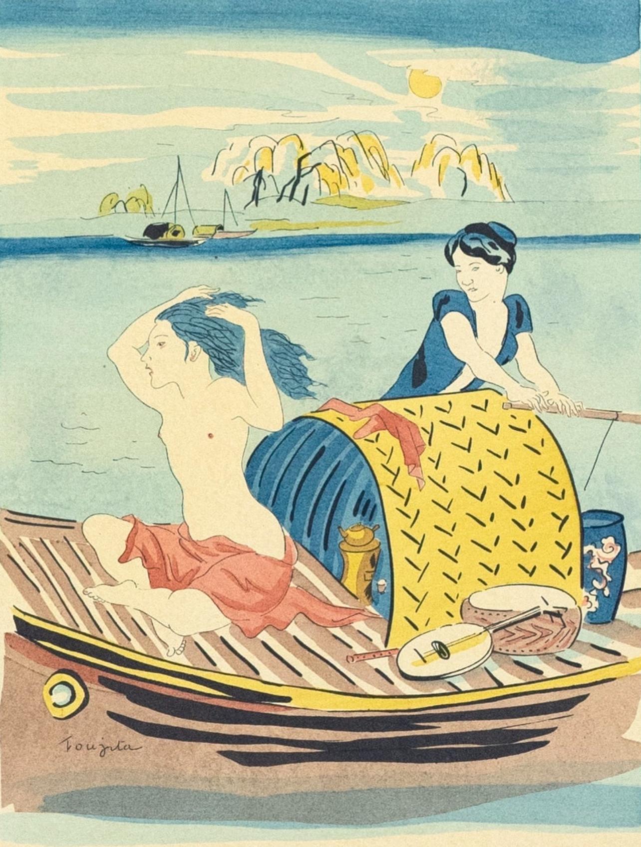 Composición, Propos d'un intoxiqué, Léonard Tsugouharu Foujita (藤田 嗣治) en venta 1