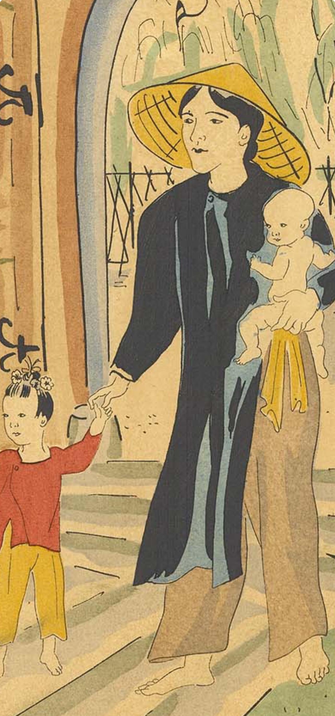 Composizione, Proposito di un intossicato, Léonard Tsugouharu Foujita (藤田 嗣治) in vendita 3