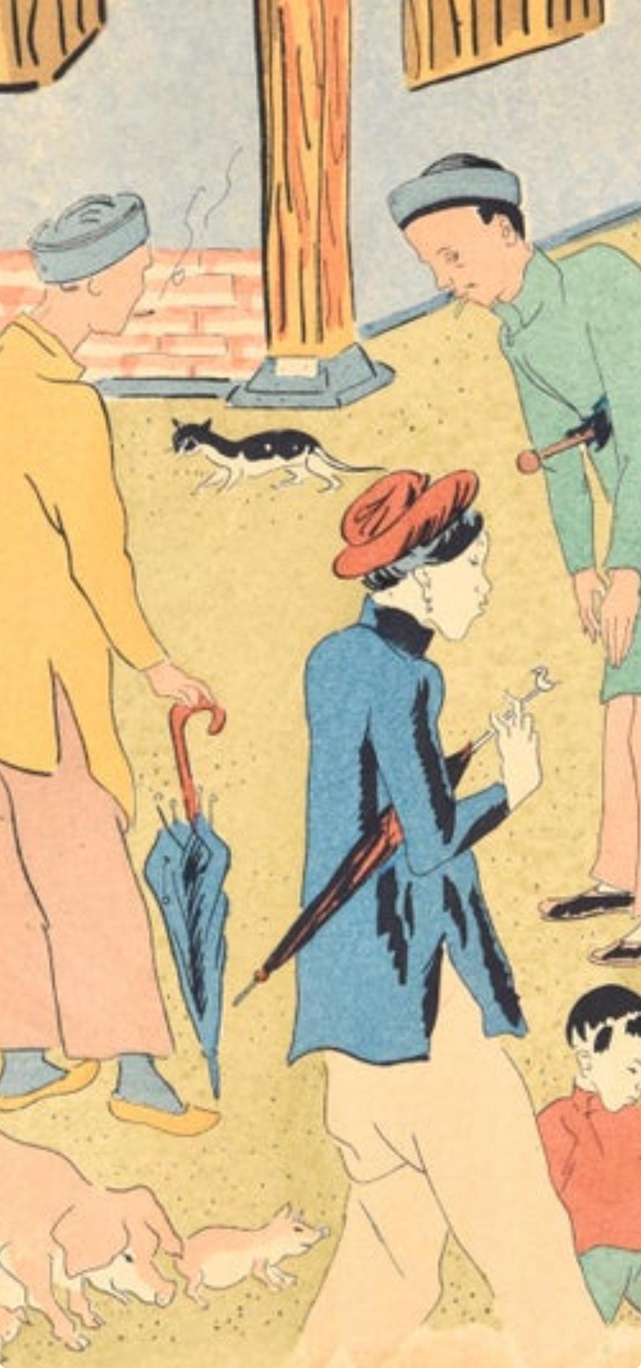 Composition, Propos d'un intoxiqué, Léonard Tsugouharu Foujita (藤田 嗣治) For Sale 3