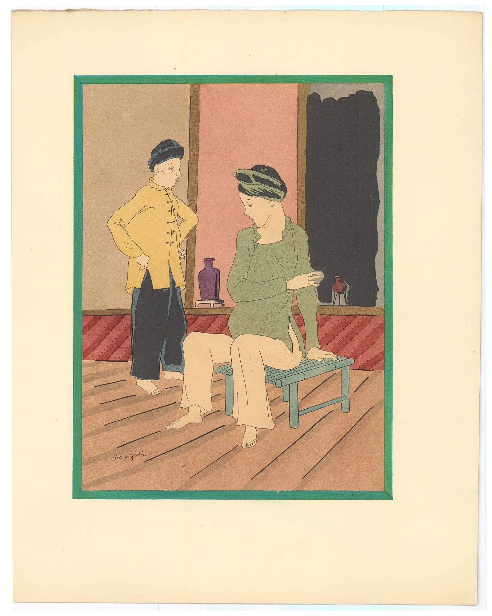 Composition, Propos d'un intoxiqué, Léonard Tsugouharu Foujita (藤田 嗣治) For Sale 4